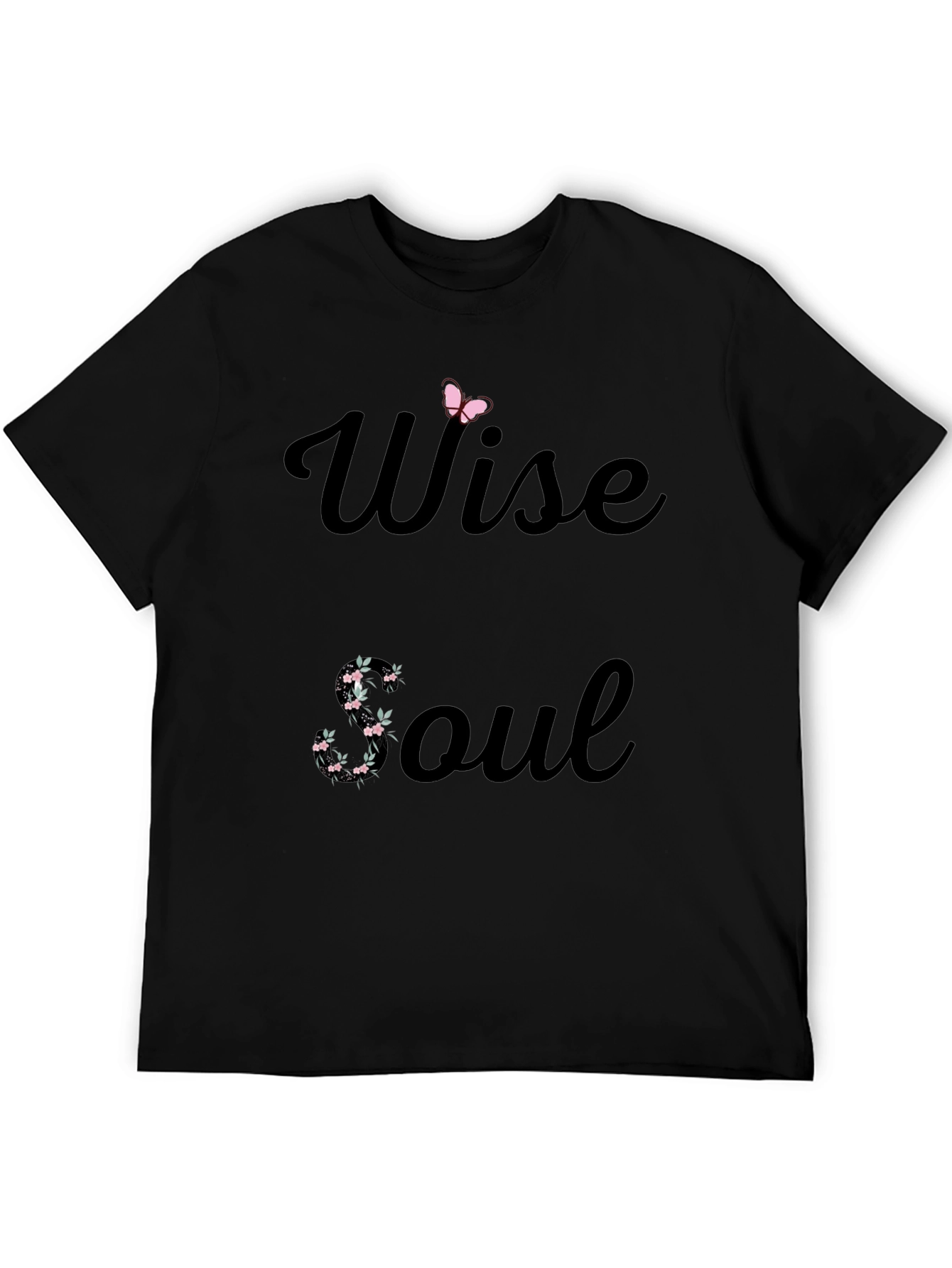 Wise Soul Graphic Tee - Stylish Black T-Shirt