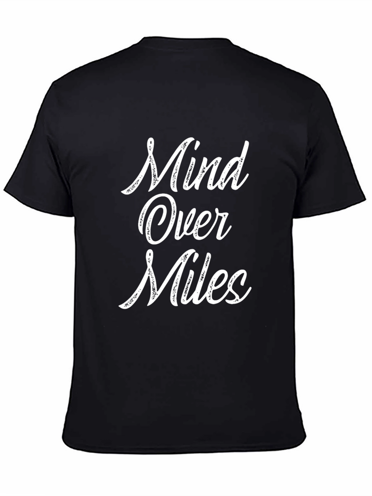 Mind Over Miles Graphic Tee - Black Cotton