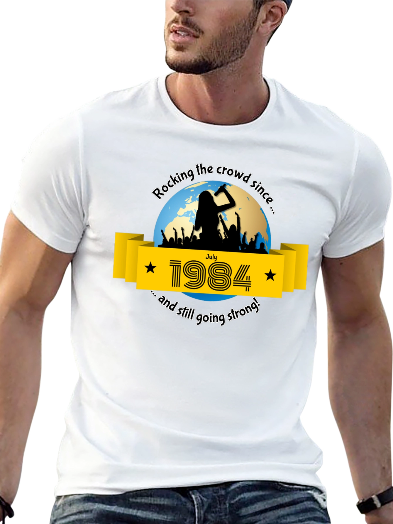 Rocking Since 1984 T-Shirt - Classic Retro Concert Tee