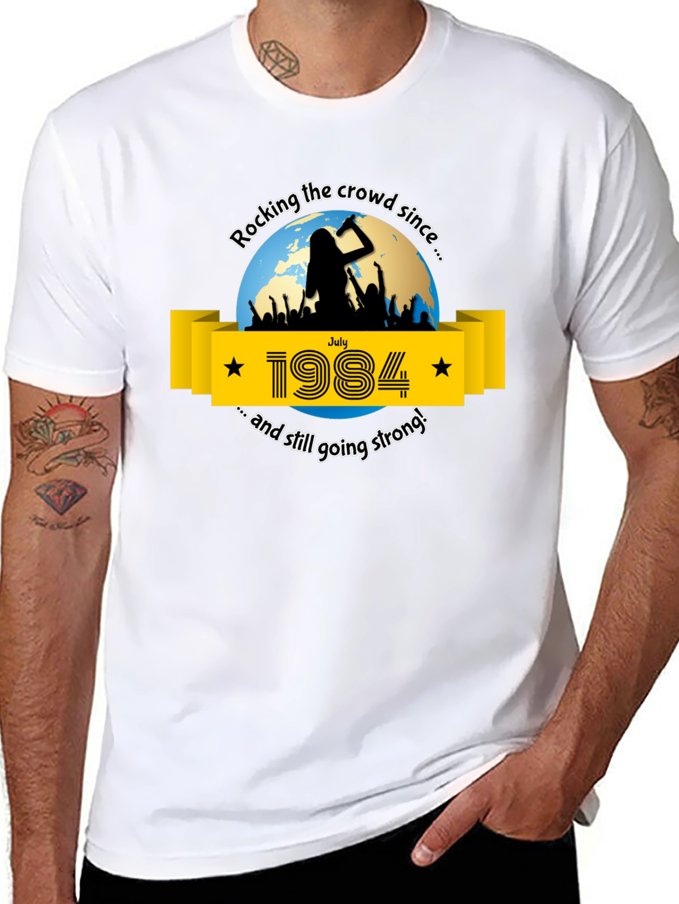 Rocking Since 1984 T-Shirt - Classic Retro Concert Tee