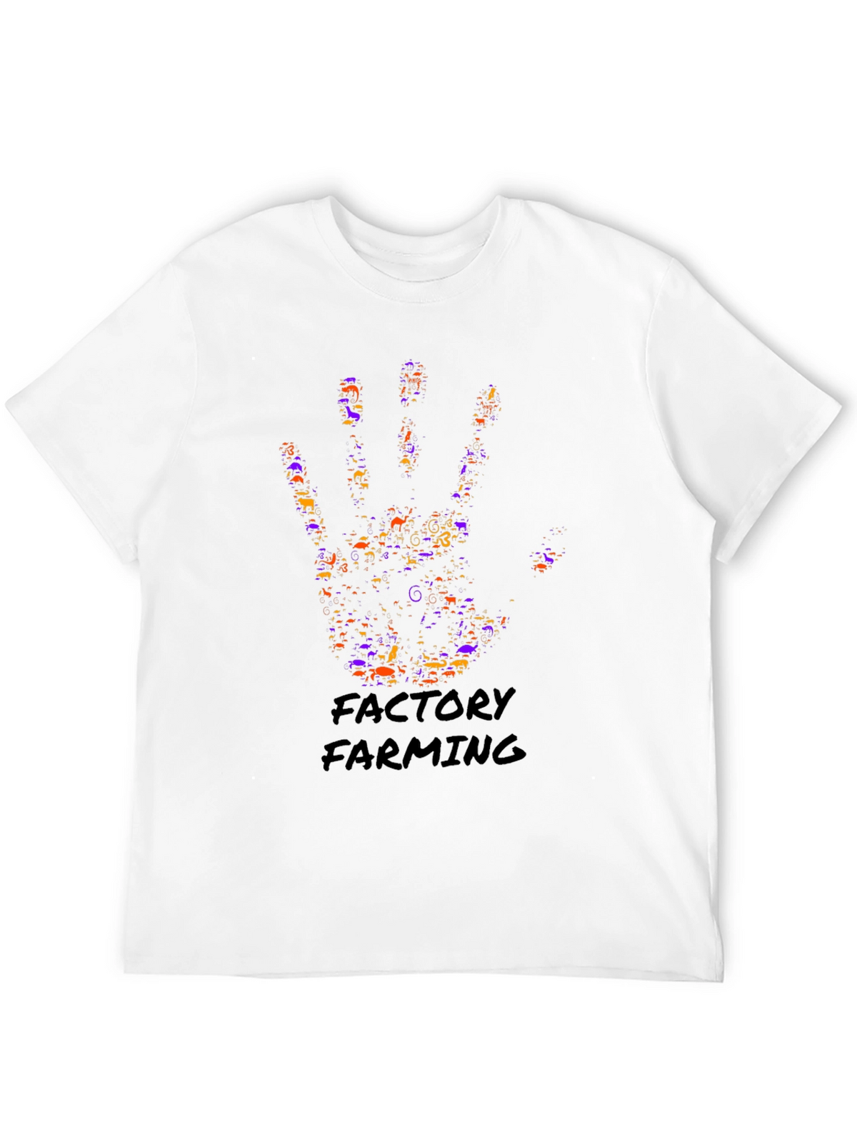 Factory Farming Hand Print Graphic Tee