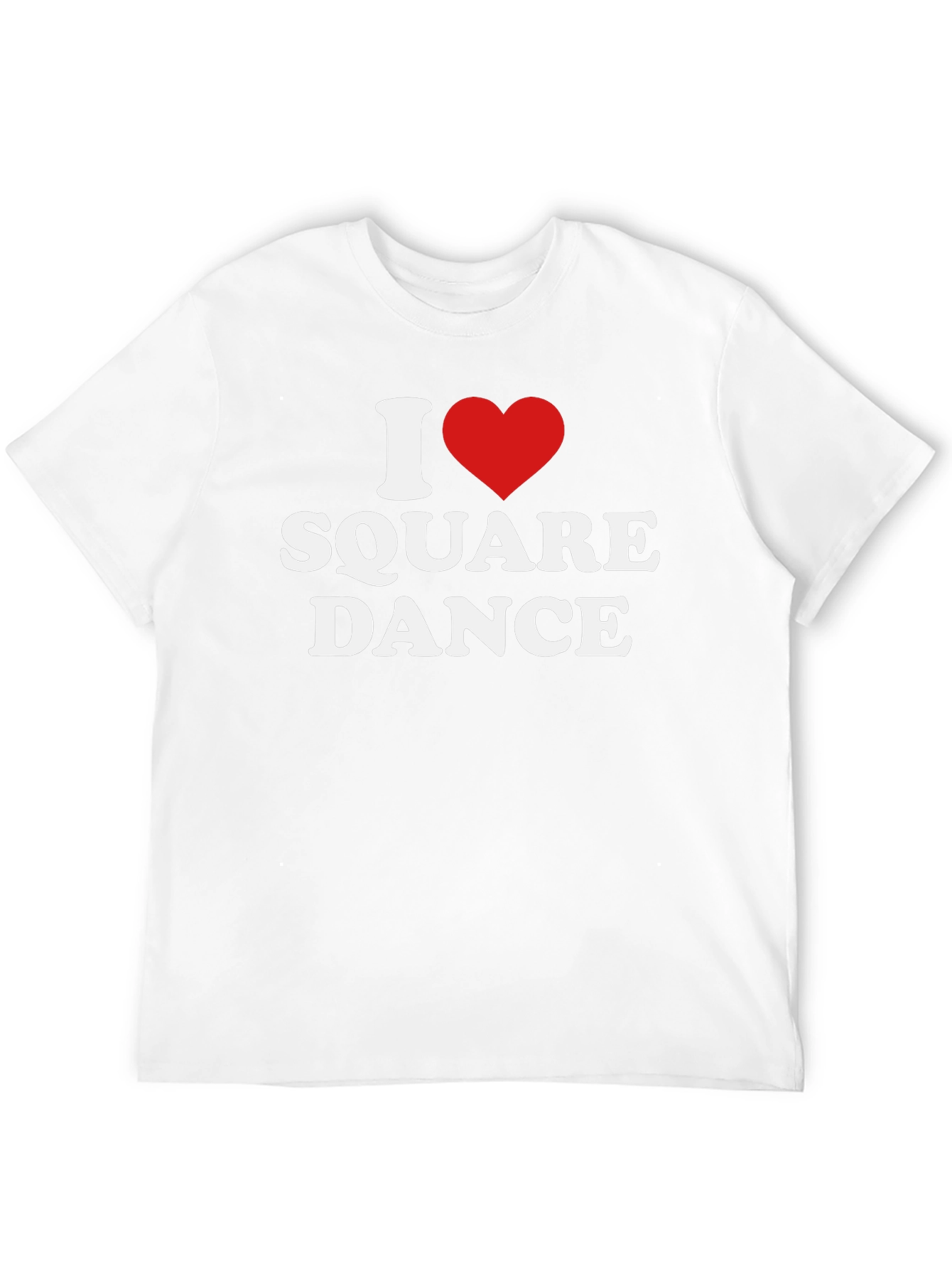 I Heart Square Dance Black T-Shirt
