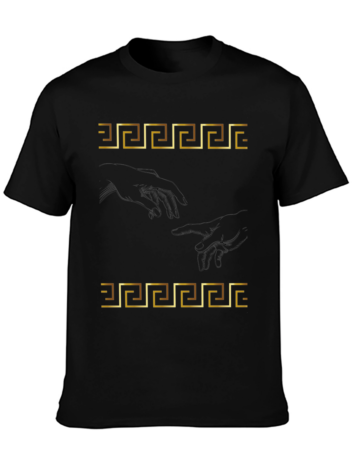 Creation of Adam T-Shirt - Greek Key Art