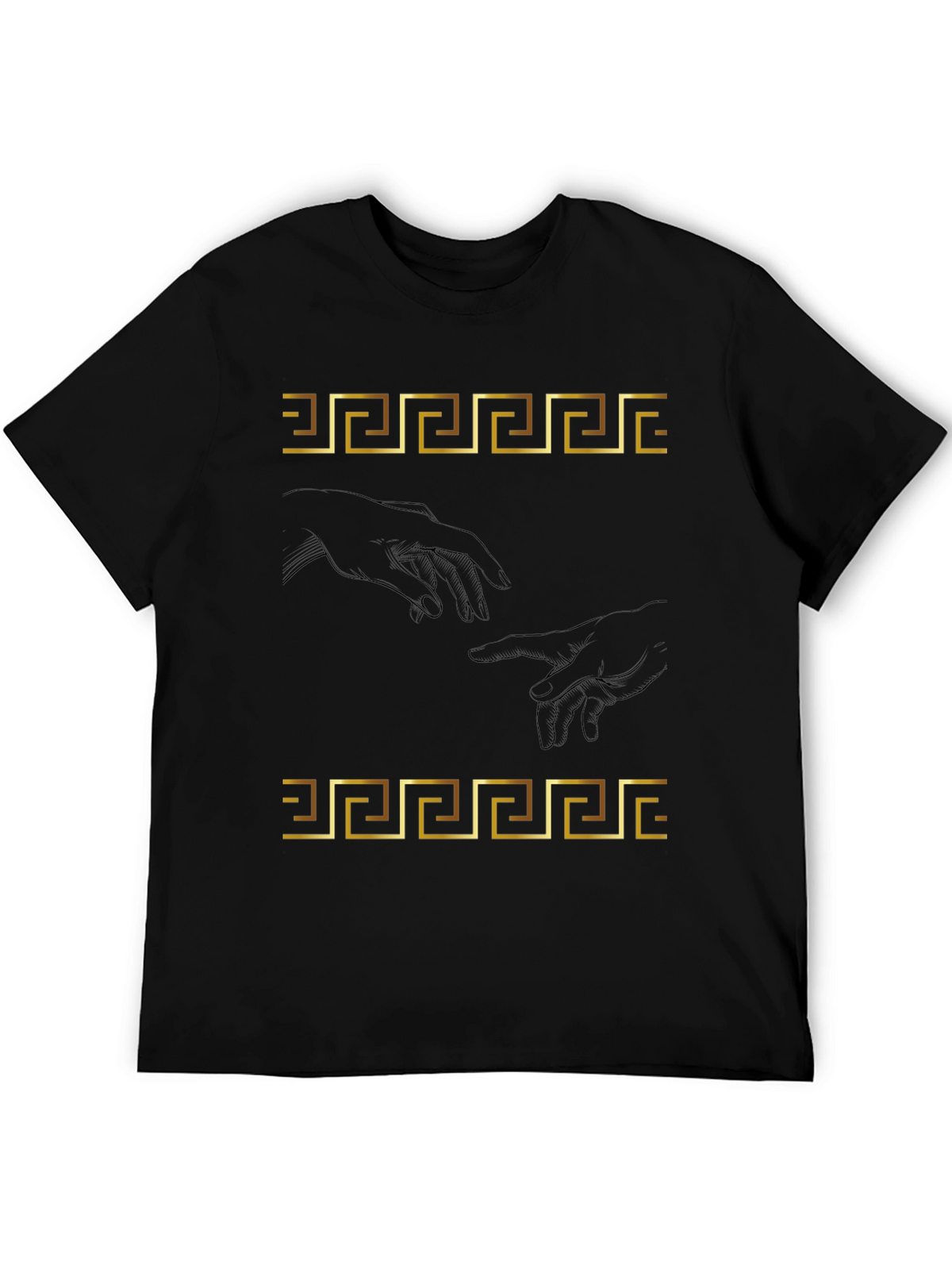 Creation of Adam T-Shirt - Greek Key Art