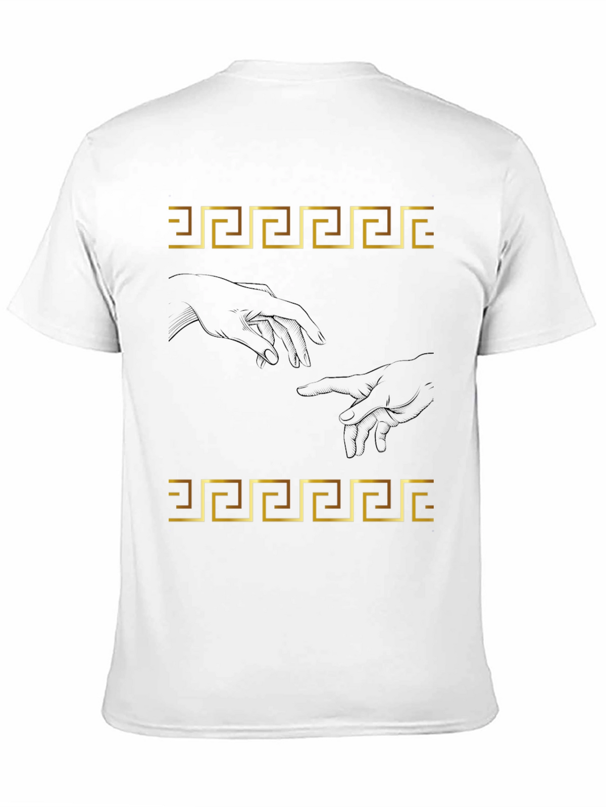Creation of Adam T-Shirt - Greek Key Art