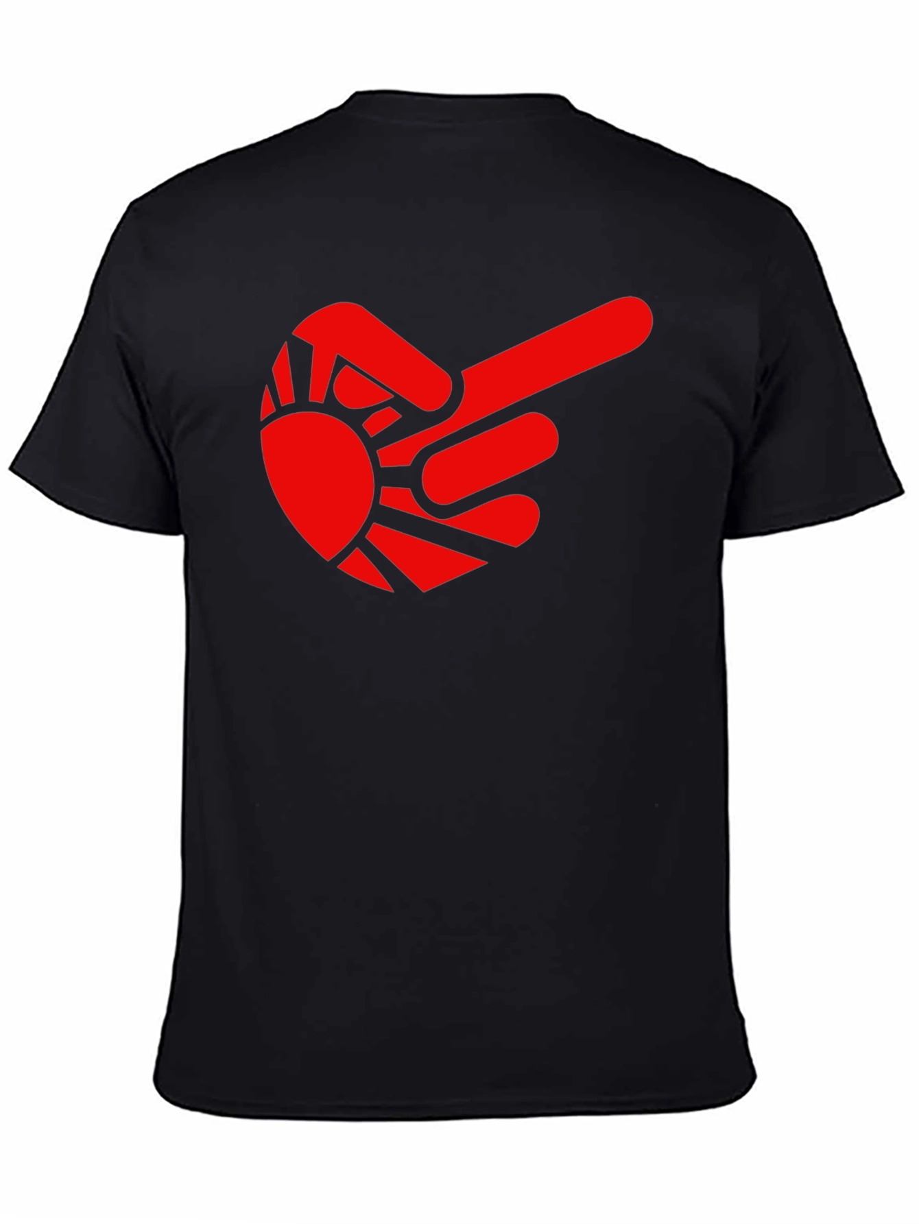 Sun Finger Point Graphic Tee - Modern Style