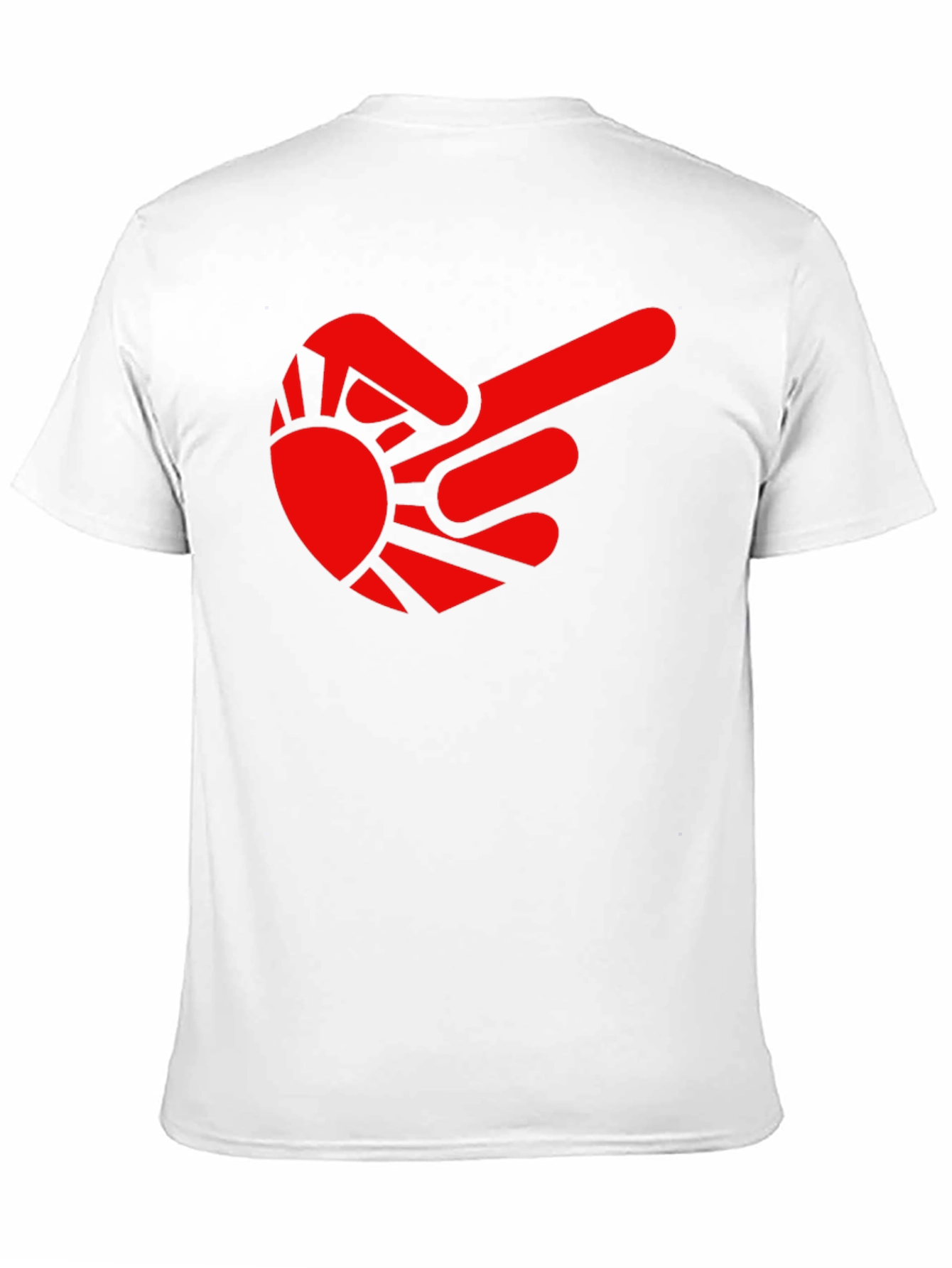 Sun Finger Point Graphic Tee - Modern Style