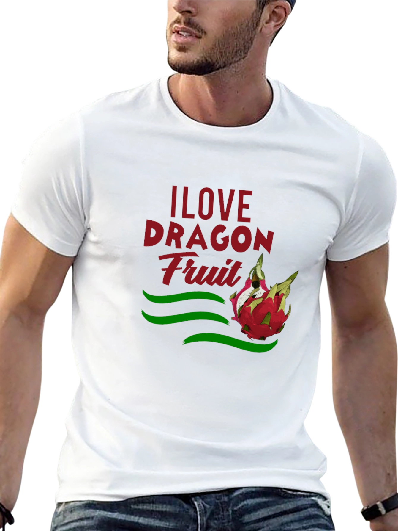 I Love Dragon Fruit Graphic T-Shirt