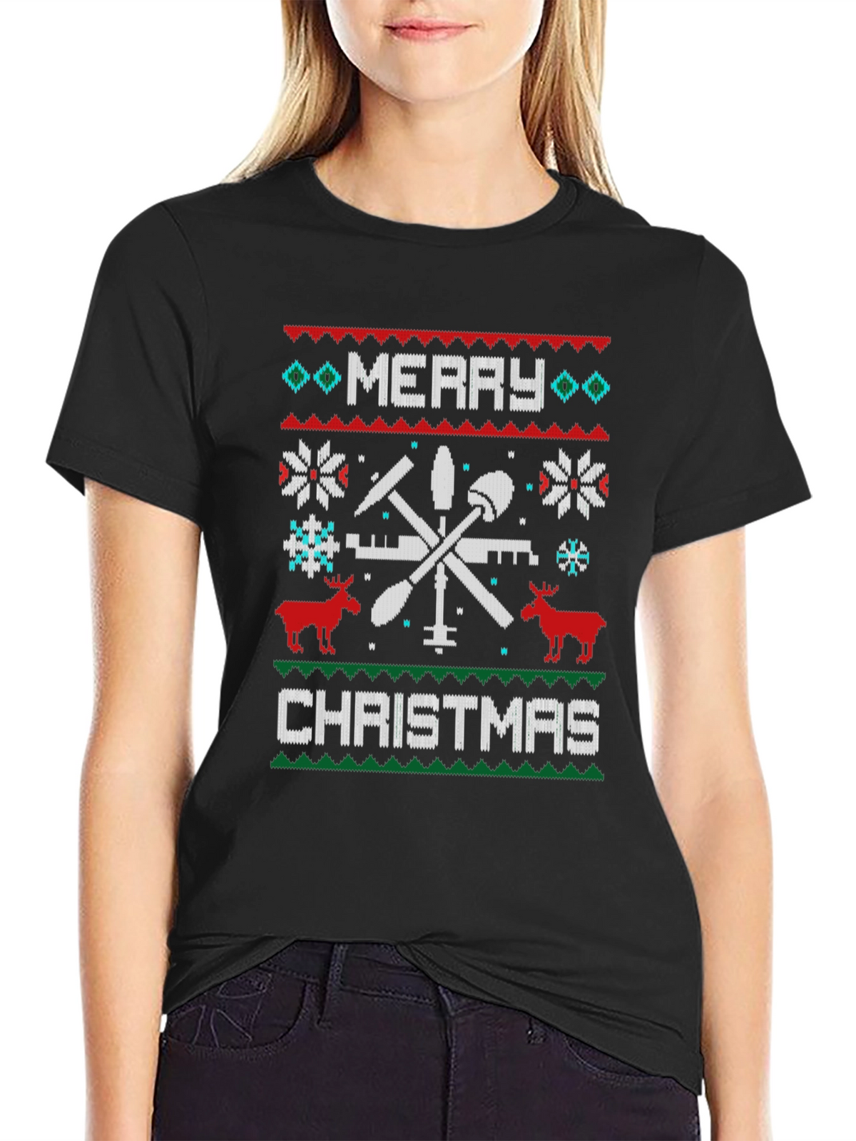 Merry Christmas Tooling Graphic Tee