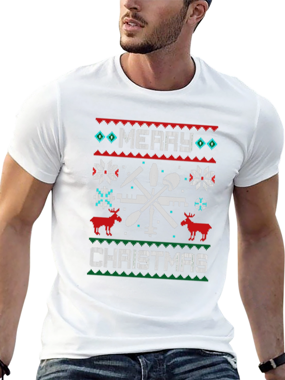 Merry Christmas Tooling Graphic Tee