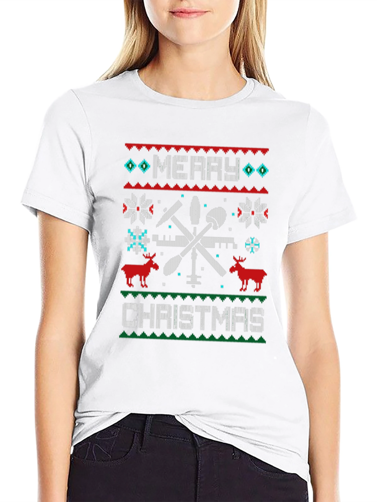 Merry Christmas Tooling Graphic Tee