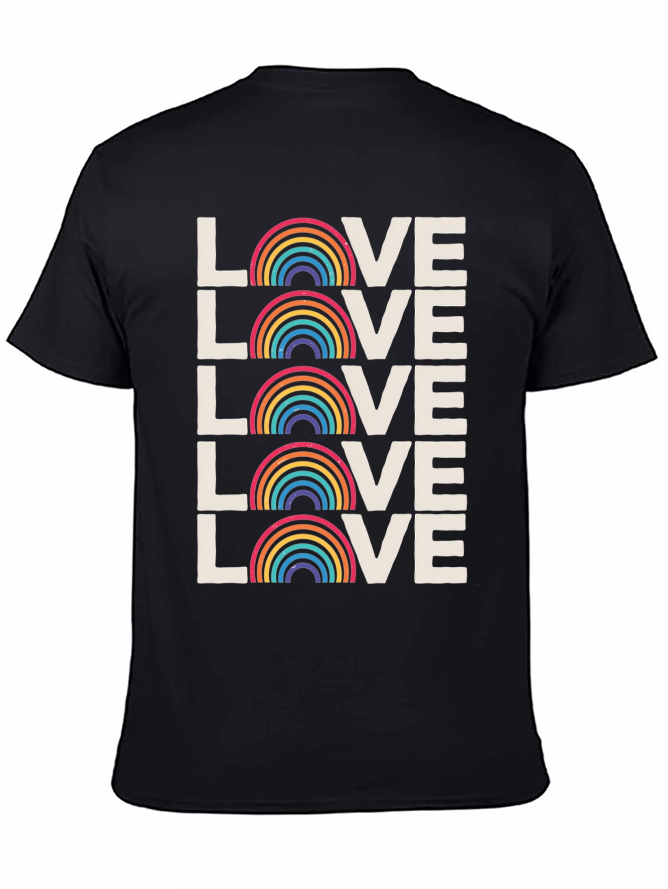 Rainbow Love Graphic Tee - Pride Month Shirt