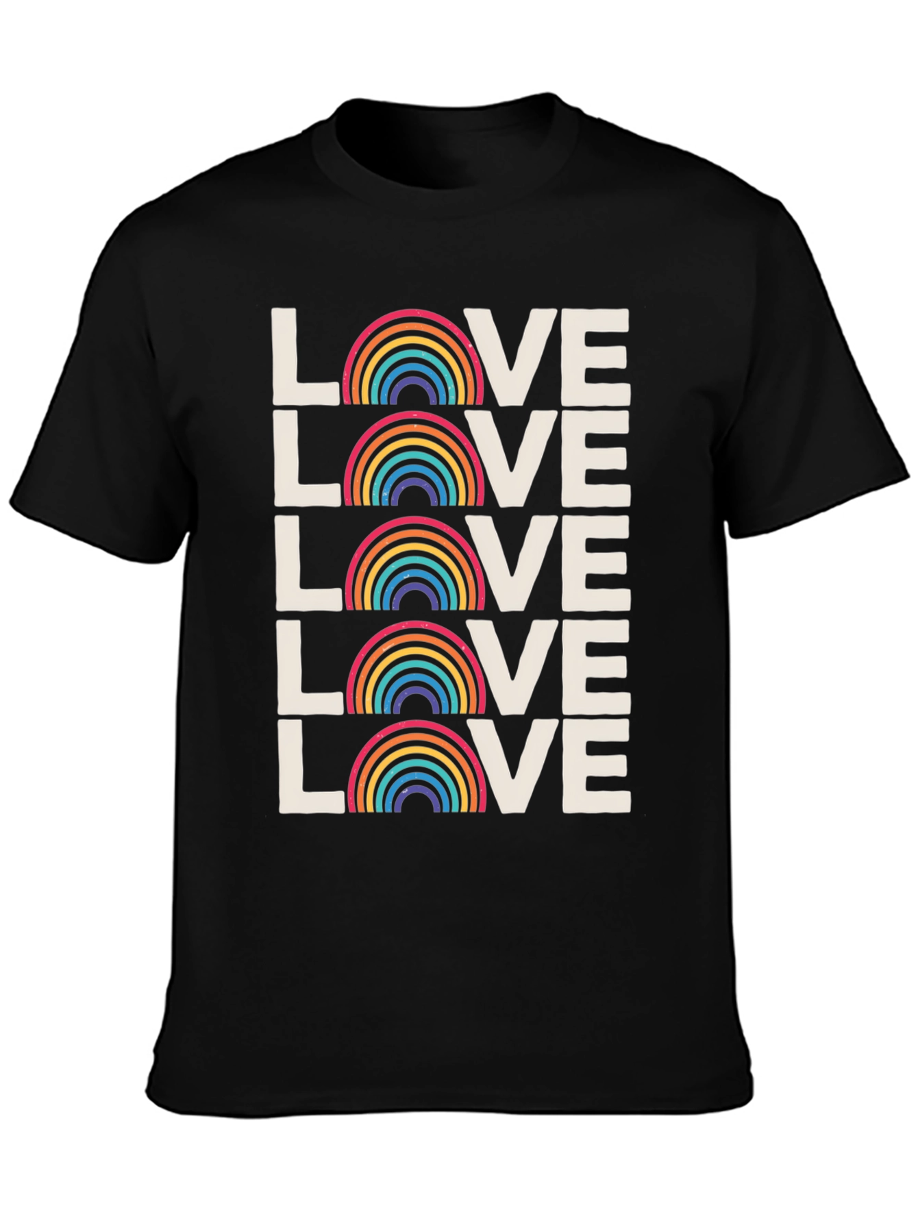 Rainbow Love Graphic Tee - Pride Month Shirt