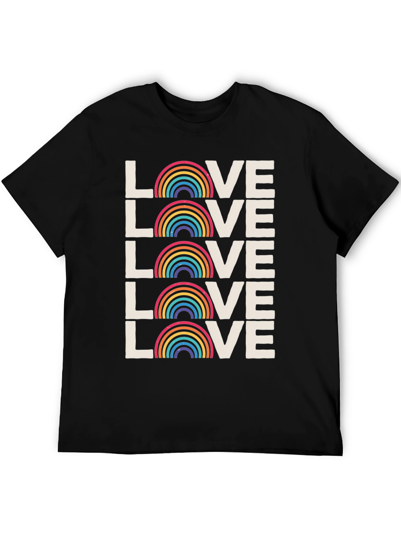Rainbow Love Graphic Tee - Pride Month Shirt