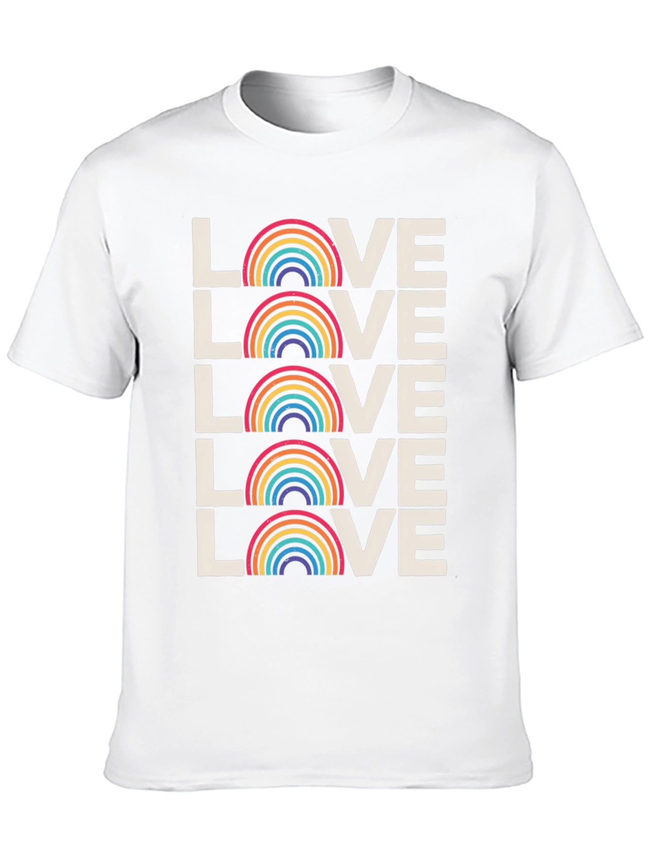 Rainbow Love Graphic Tee - Pride Month Shirt
