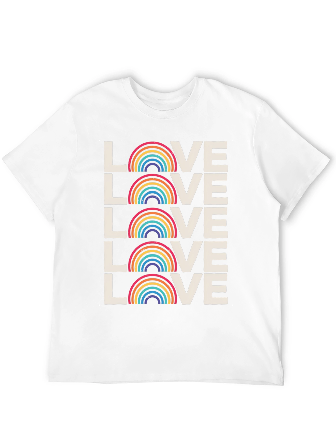 Rainbow Love Graphic Tee - Pride Month Shirt
