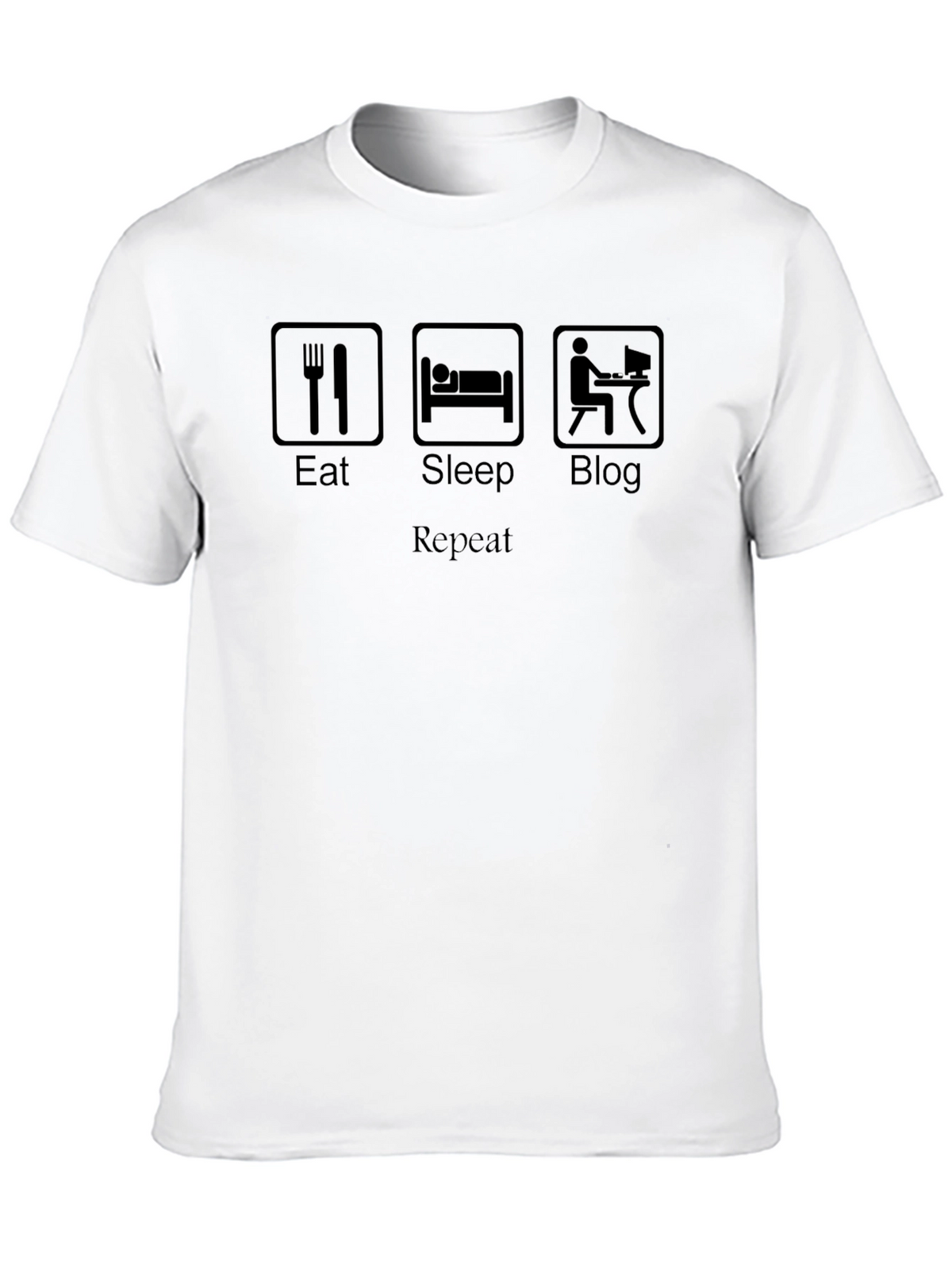 Eat Sleep Blog Repeat T-Shirt