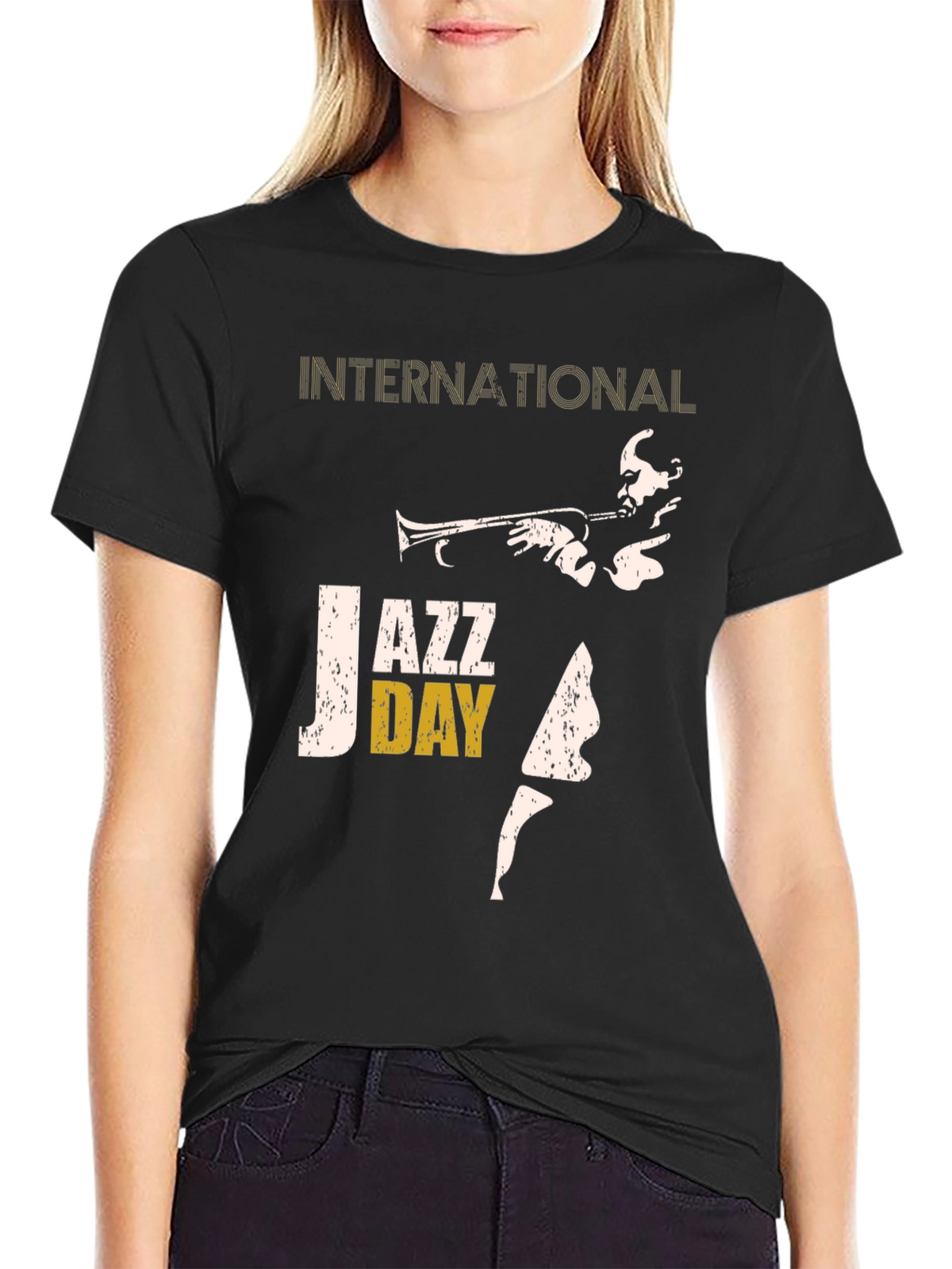 International Jazz Day Black T-Shirt