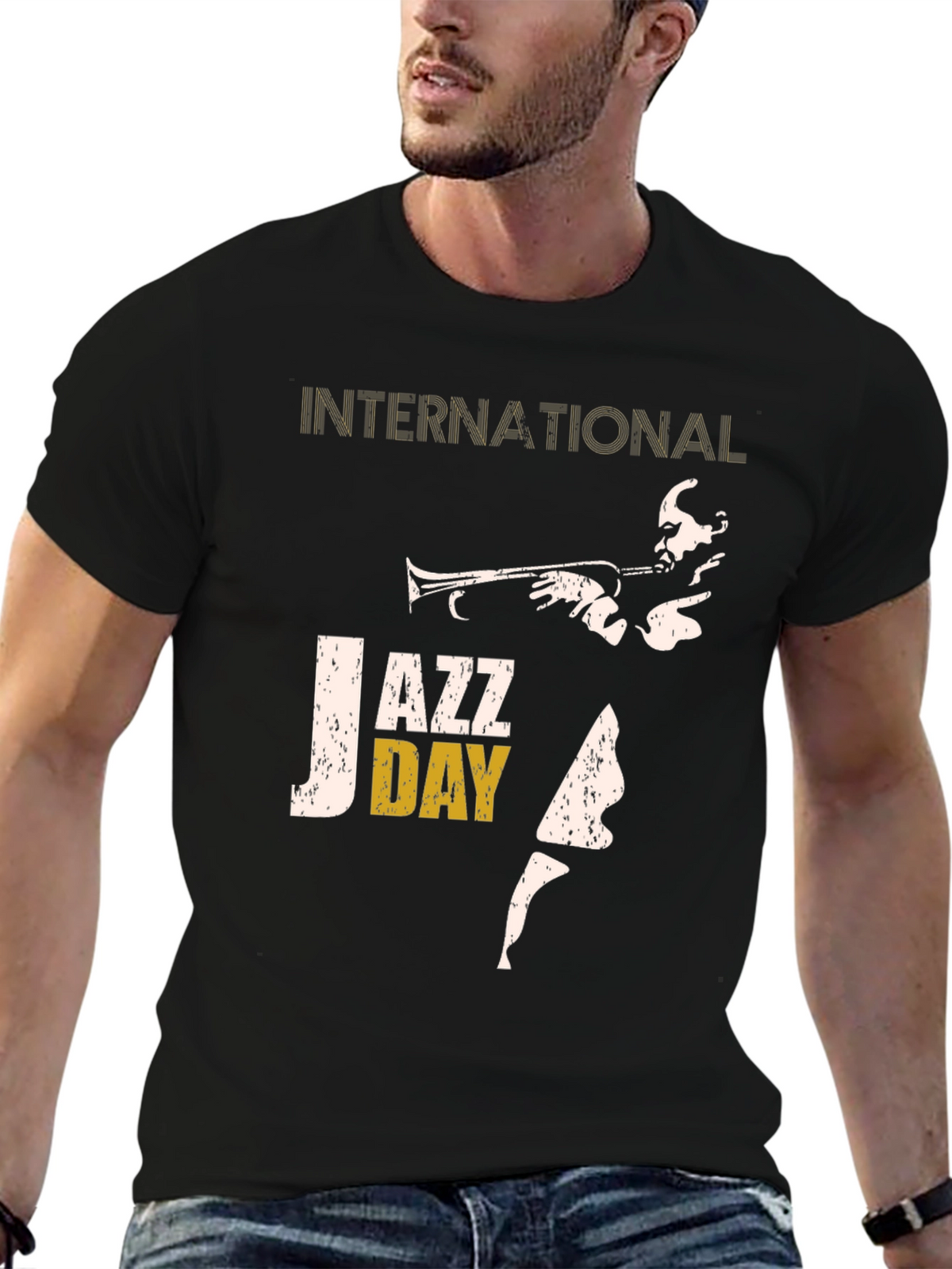 International Jazz Day Black T-Shirt