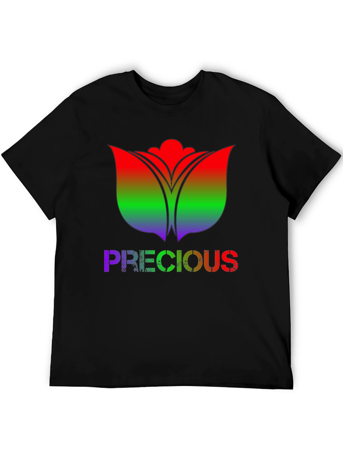 Rainbow Tulip Precious Black Tee