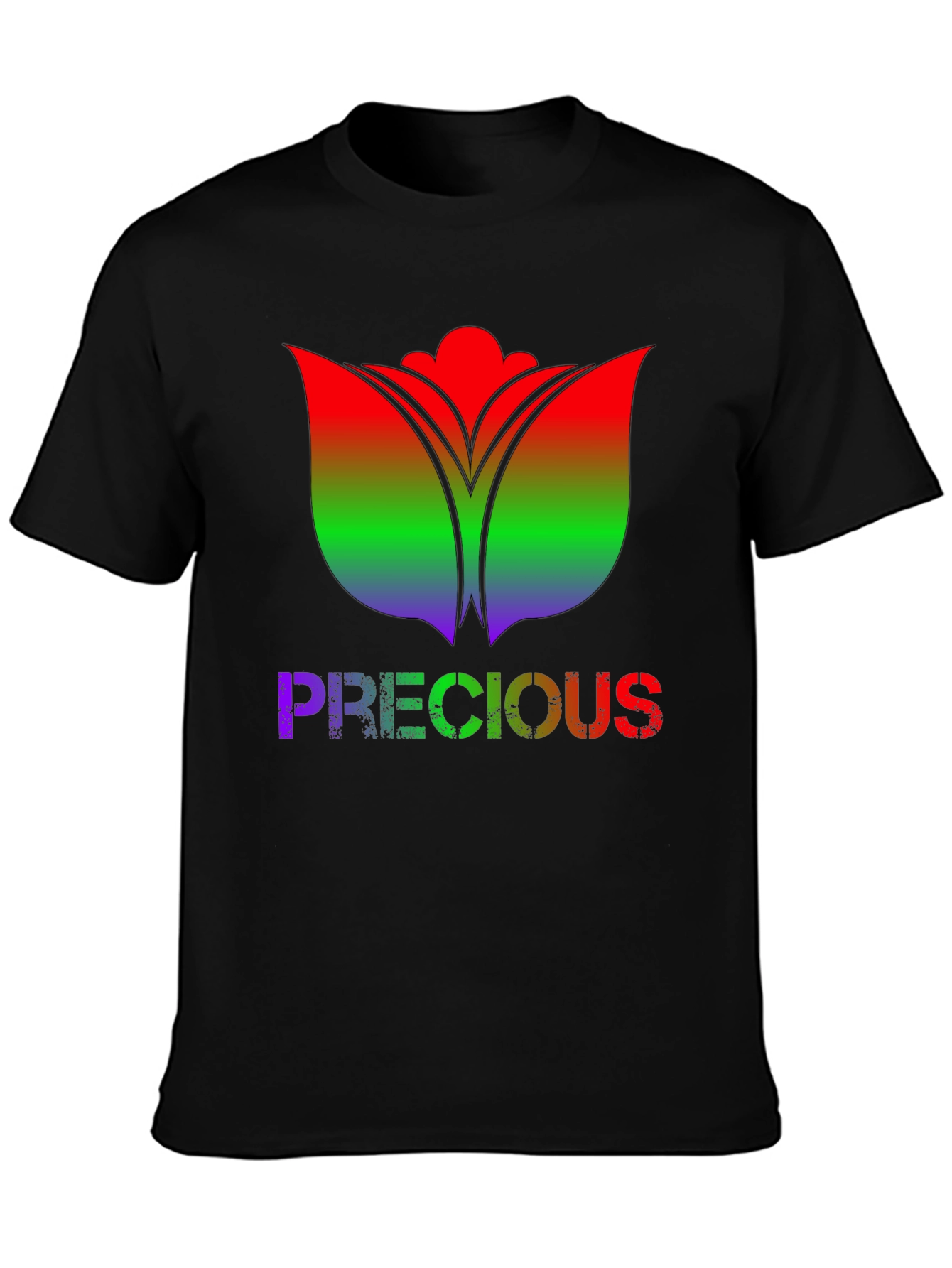 Rainbow Tulip Precious Black Tee
