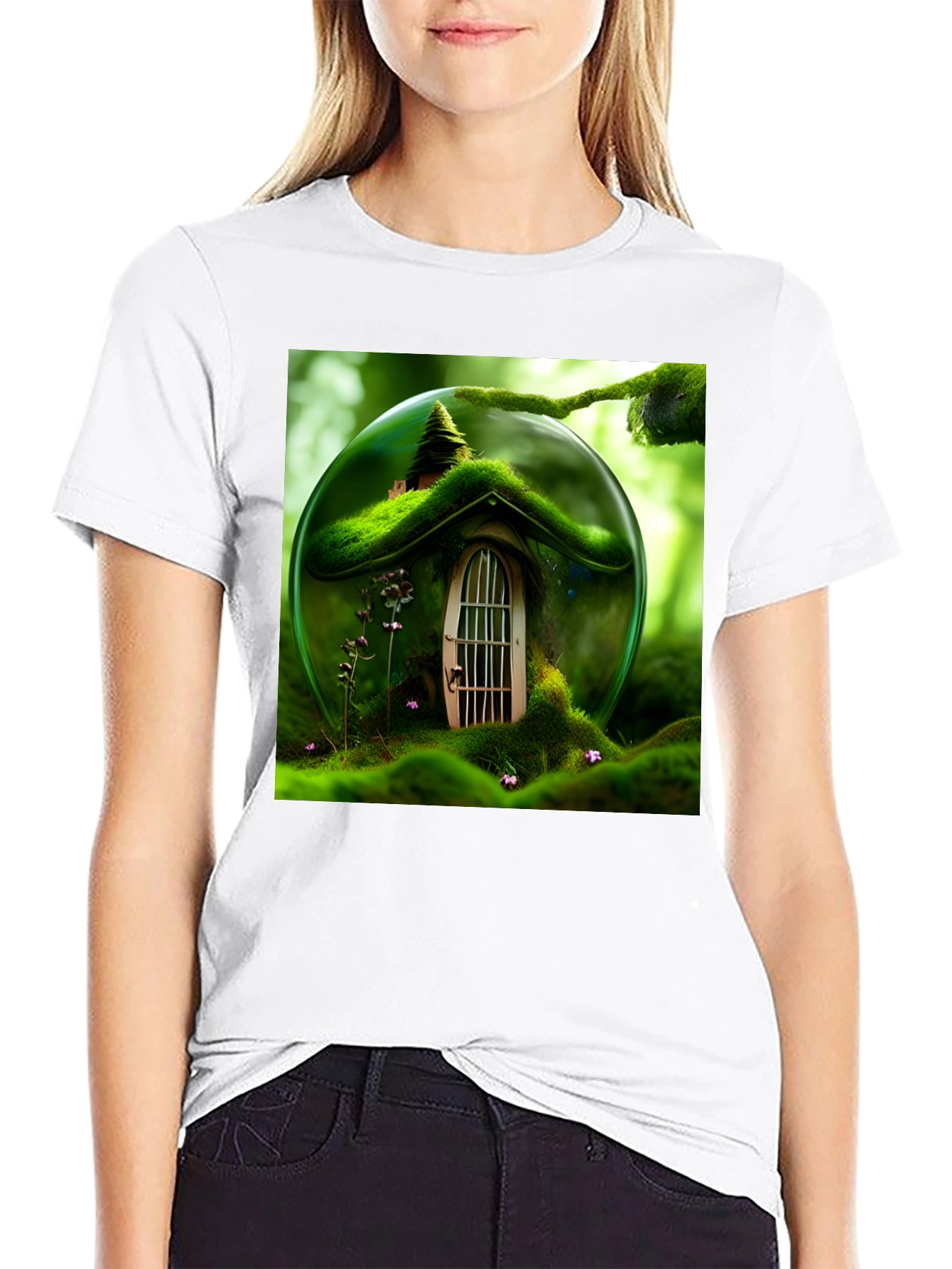 Enchanted Forest House Graphic T-Shirt