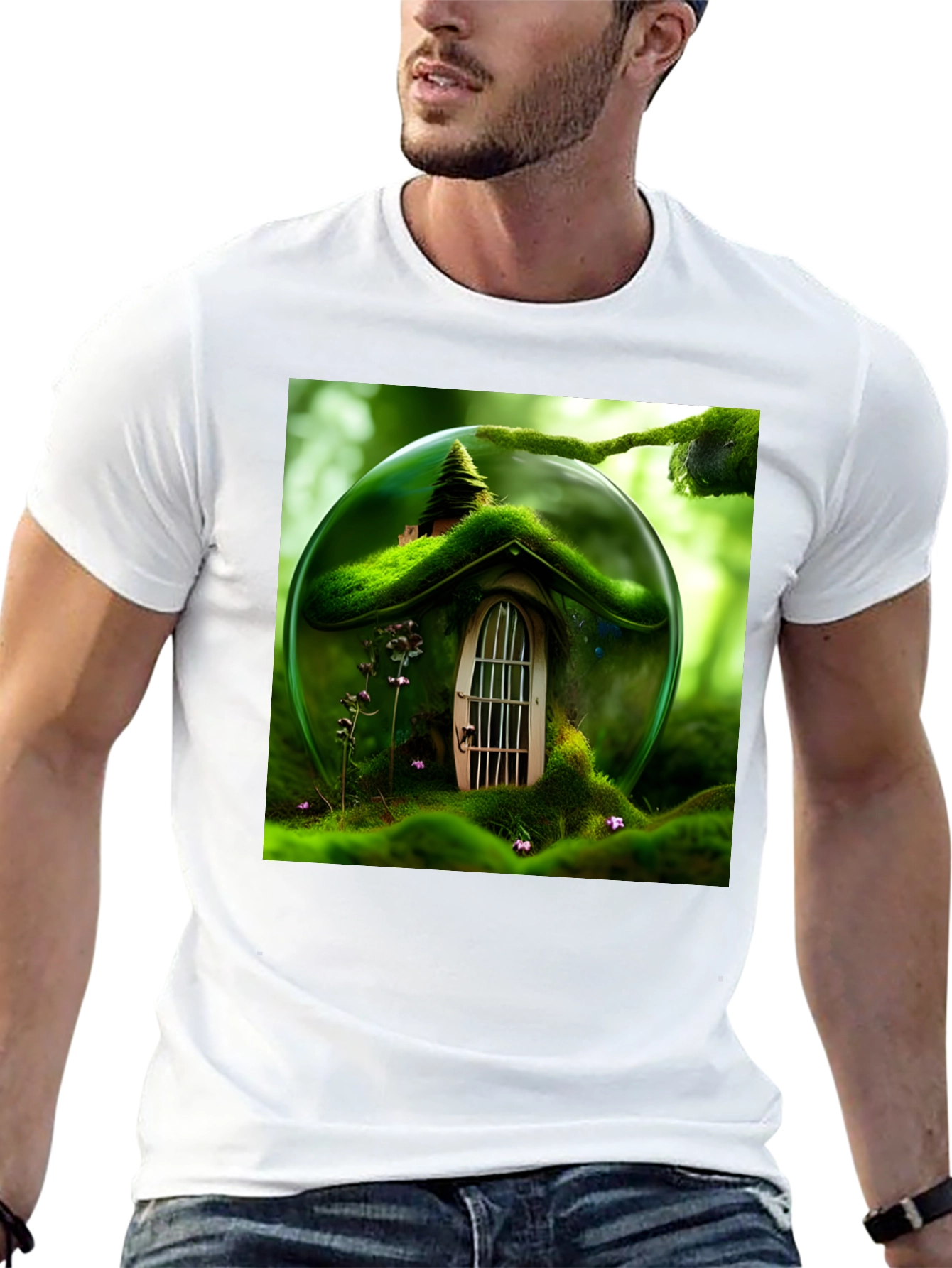 Enchanted Forest House Graphic T-Shirt