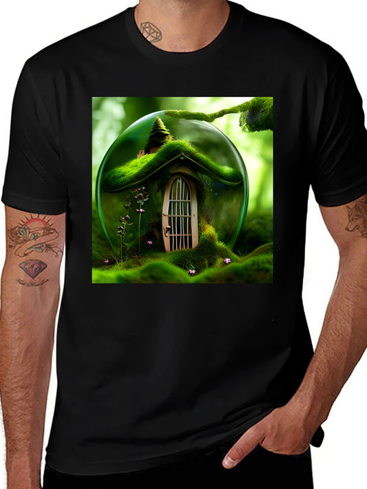 Enchanted Forest House Graphic T-Shirt