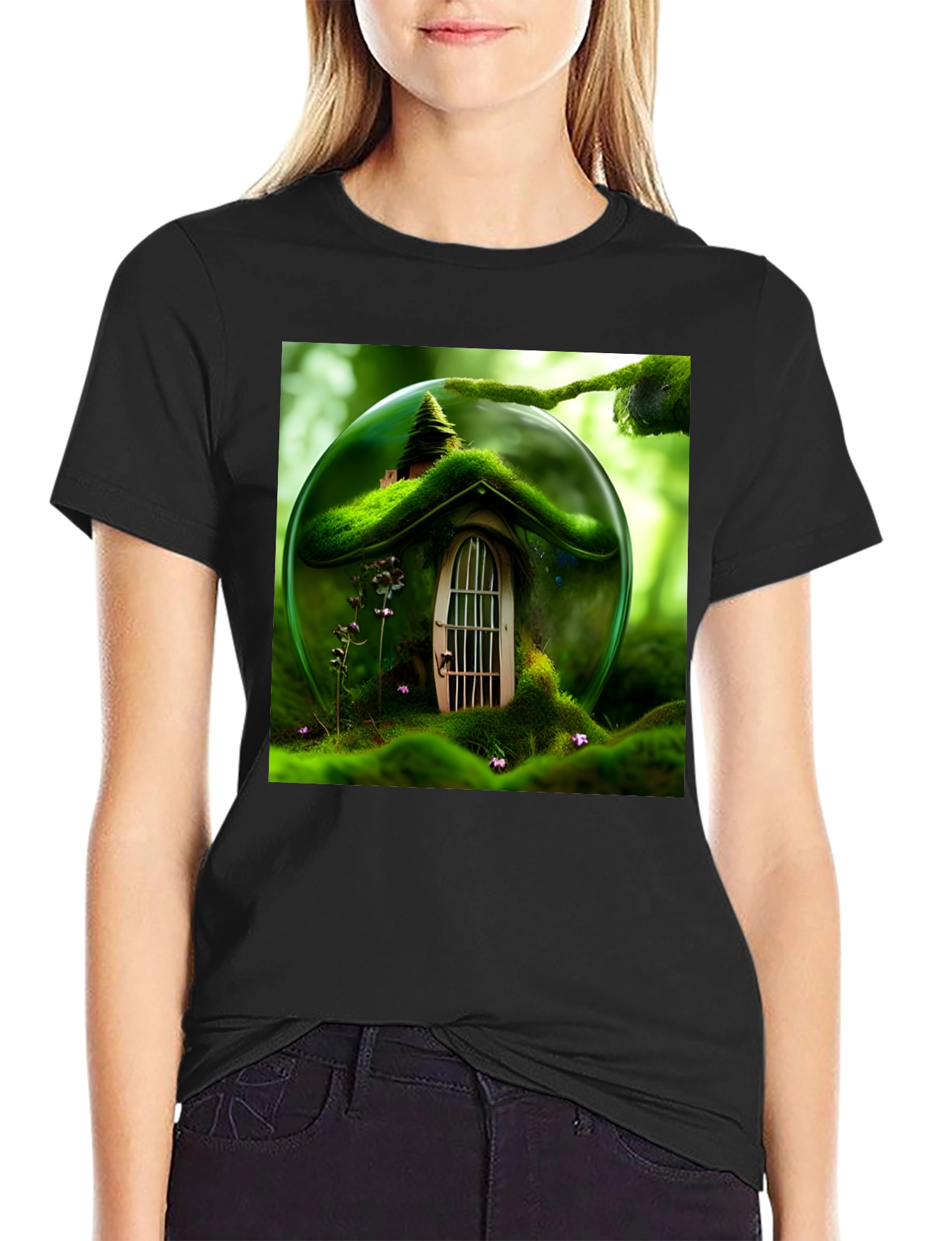 Enchanted Forest House Graphic T-Shirt