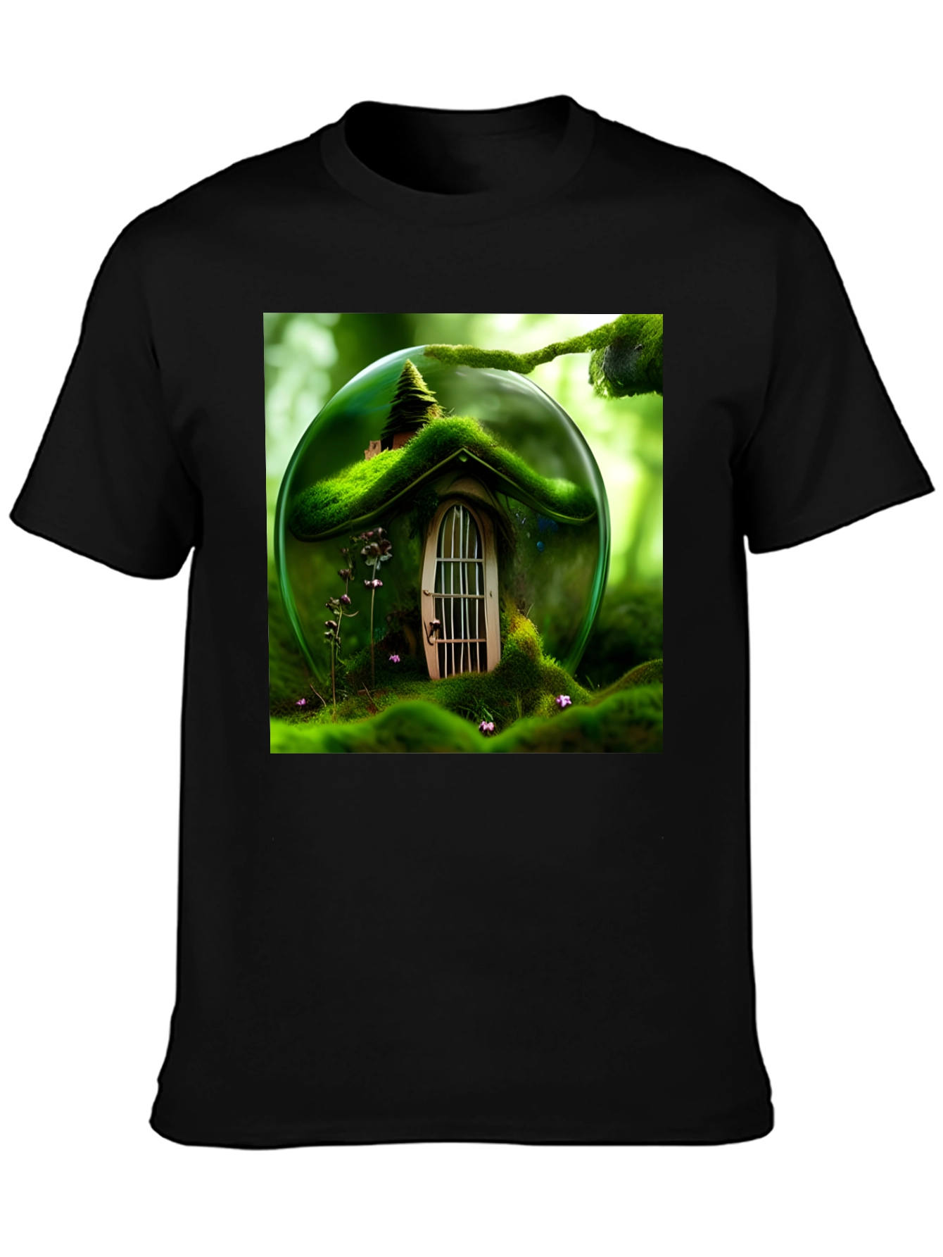 Enchanted Forest House Graphic T-Shirt