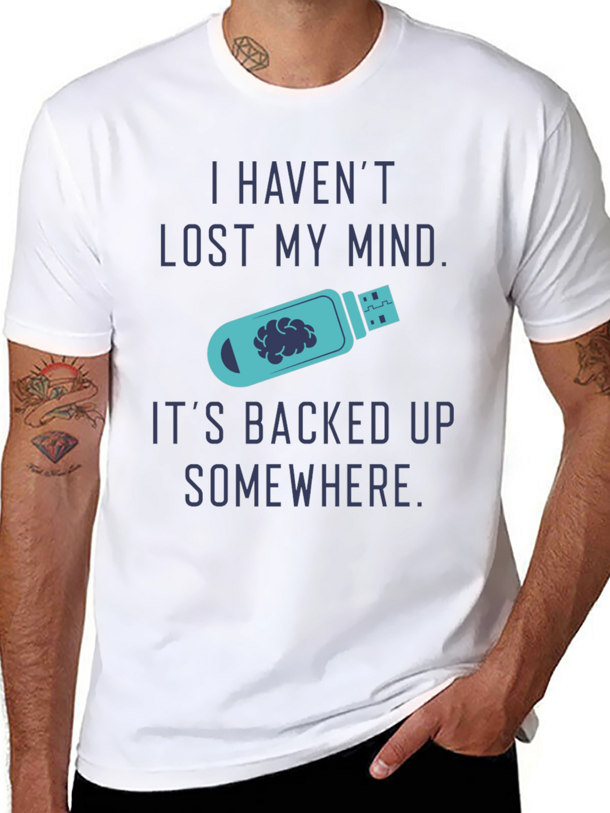 Funny Backed Up Mind T-Shirt