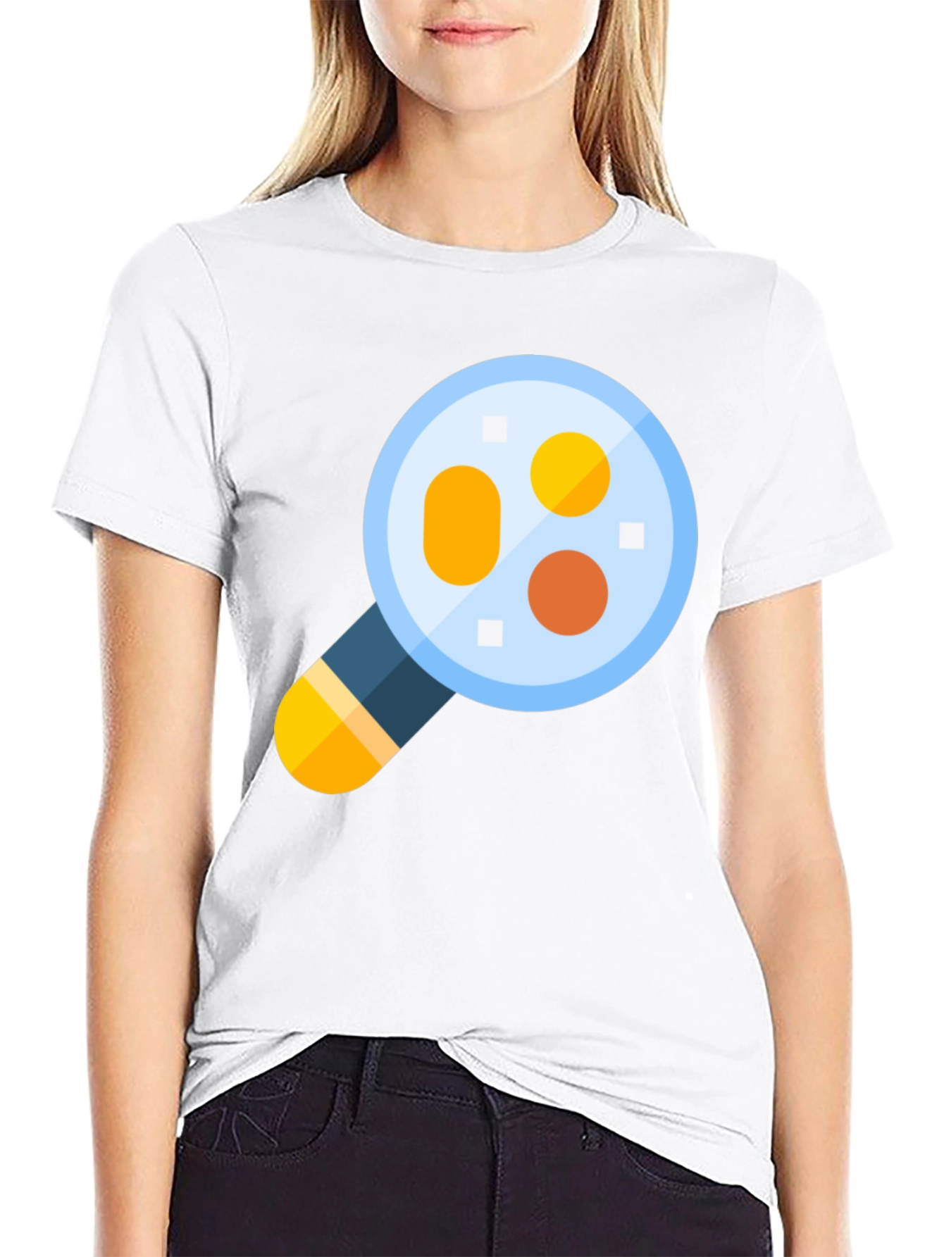 Science T-Shirt: Magnifying Glass Cell Design