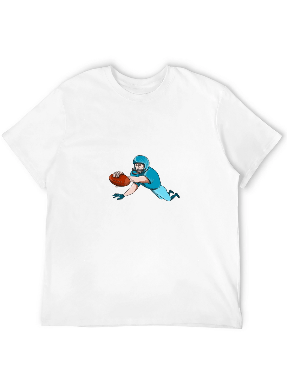 Football Player Black T-Shirt