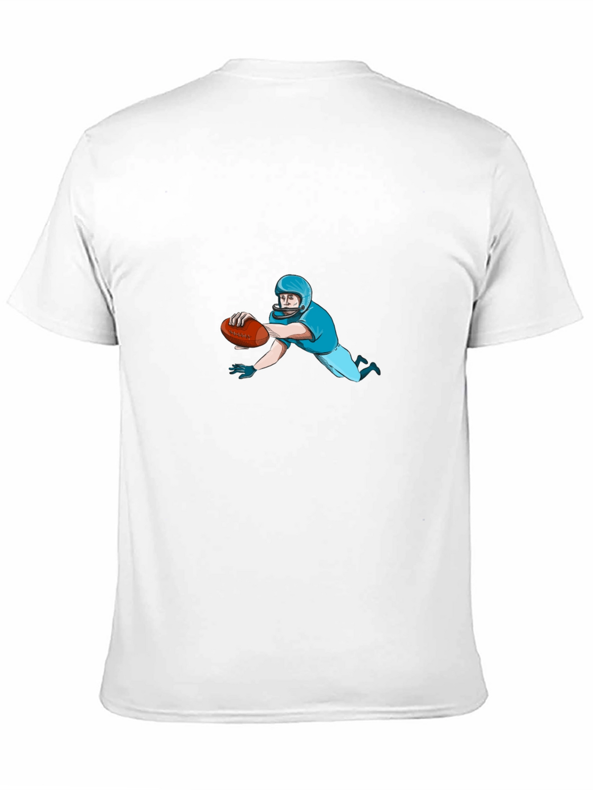 Football Player Black T-Shirt
