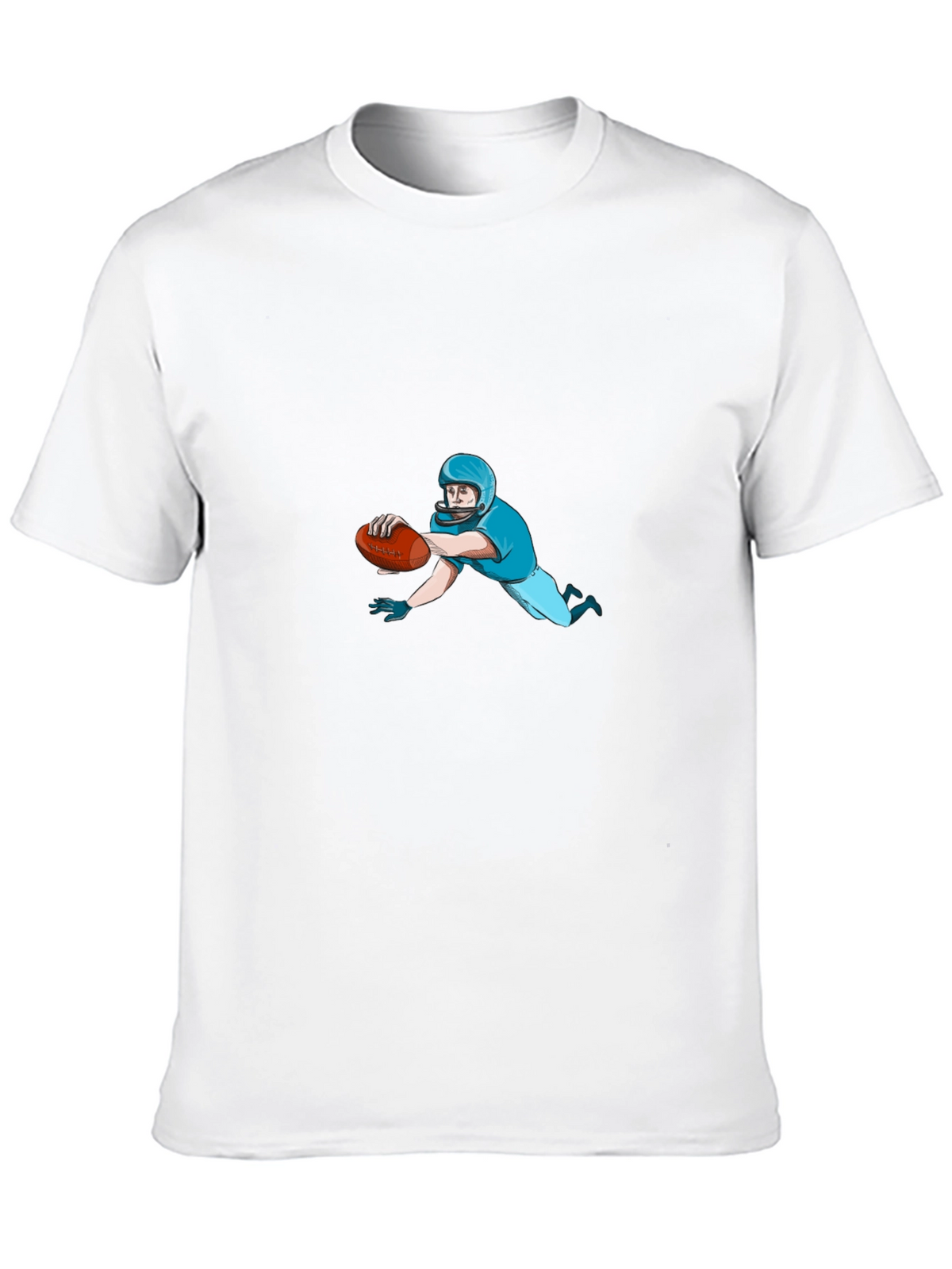 Football Player Black T-Shirt