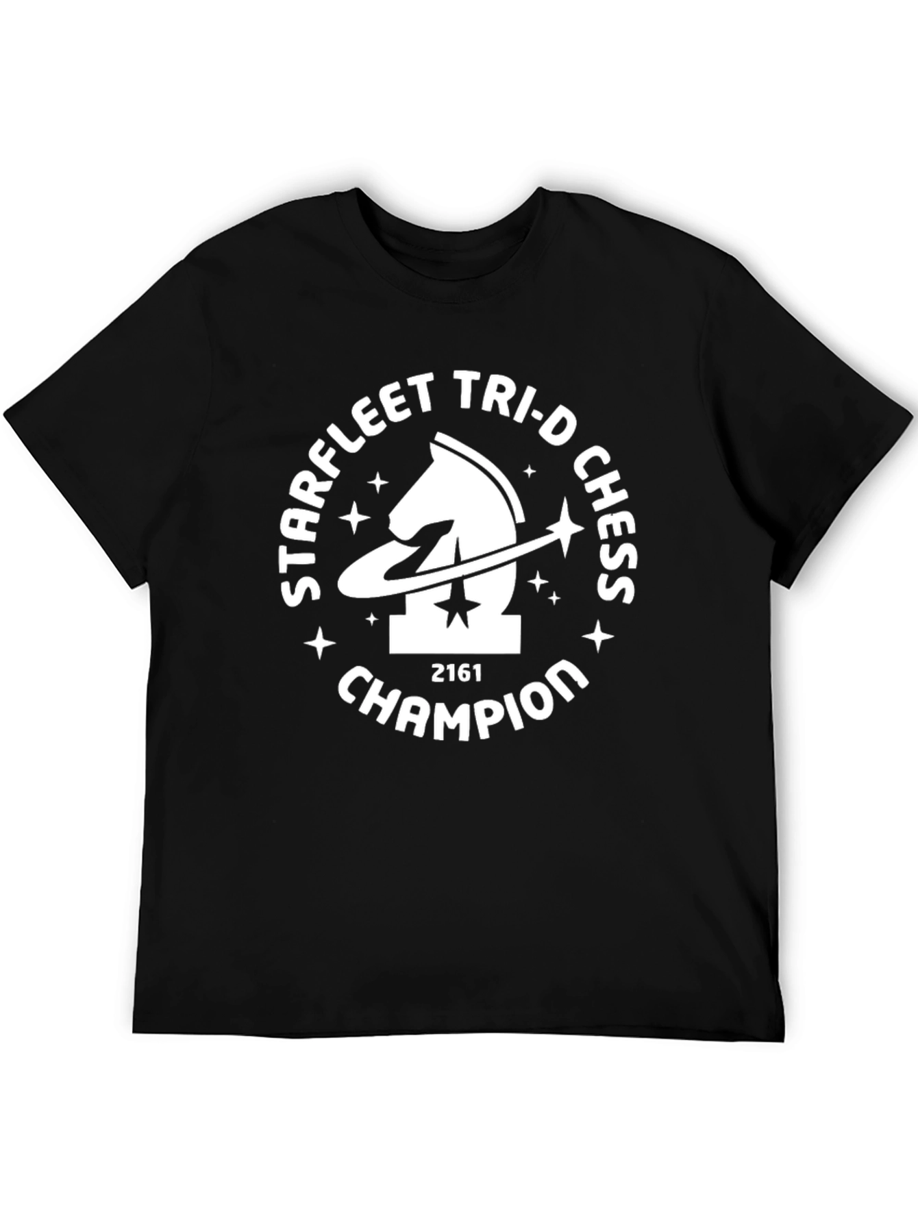 Starfleet Tri-D Chess Champion Black T-Shirt