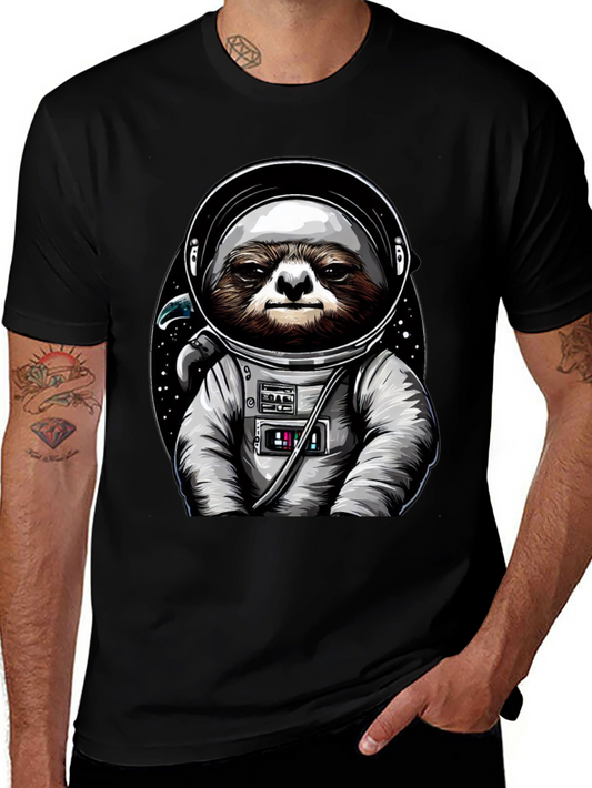 Sloth Astronaut Graphic Tee - Space Sloth T-Shirt