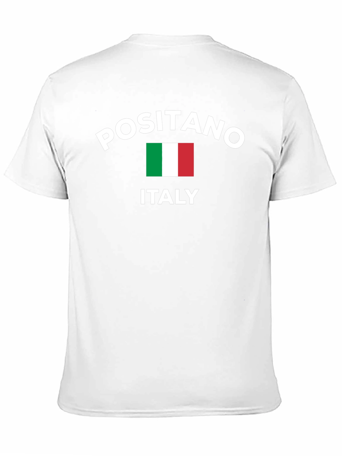 Positano Italy T-Shirt Italian Flag Design