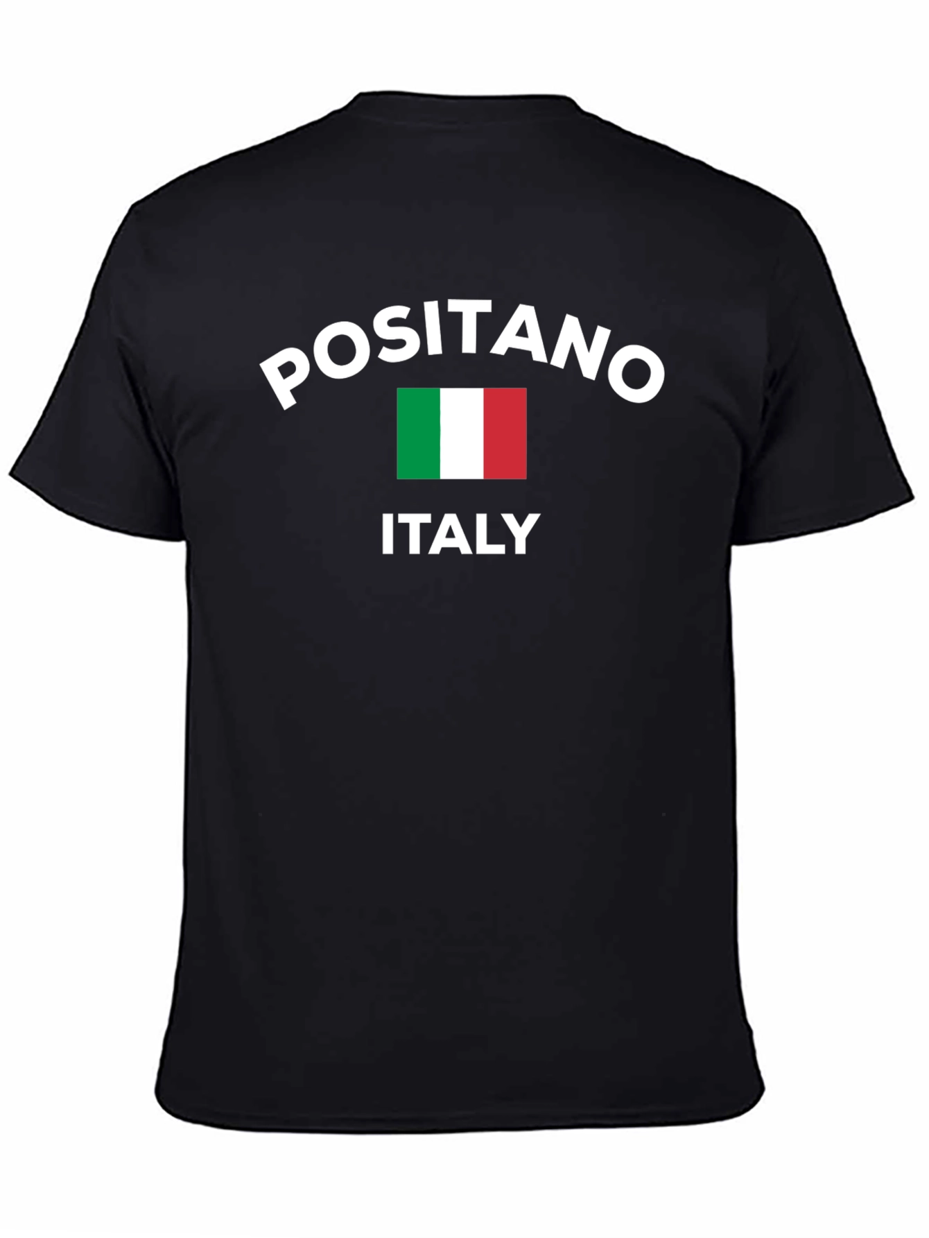 Positano Italy T-Shirt Italian Flag Design