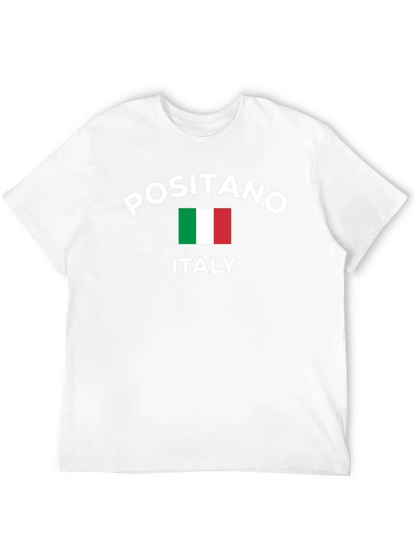 Positano Italy T-Shirt Italian Flag Design