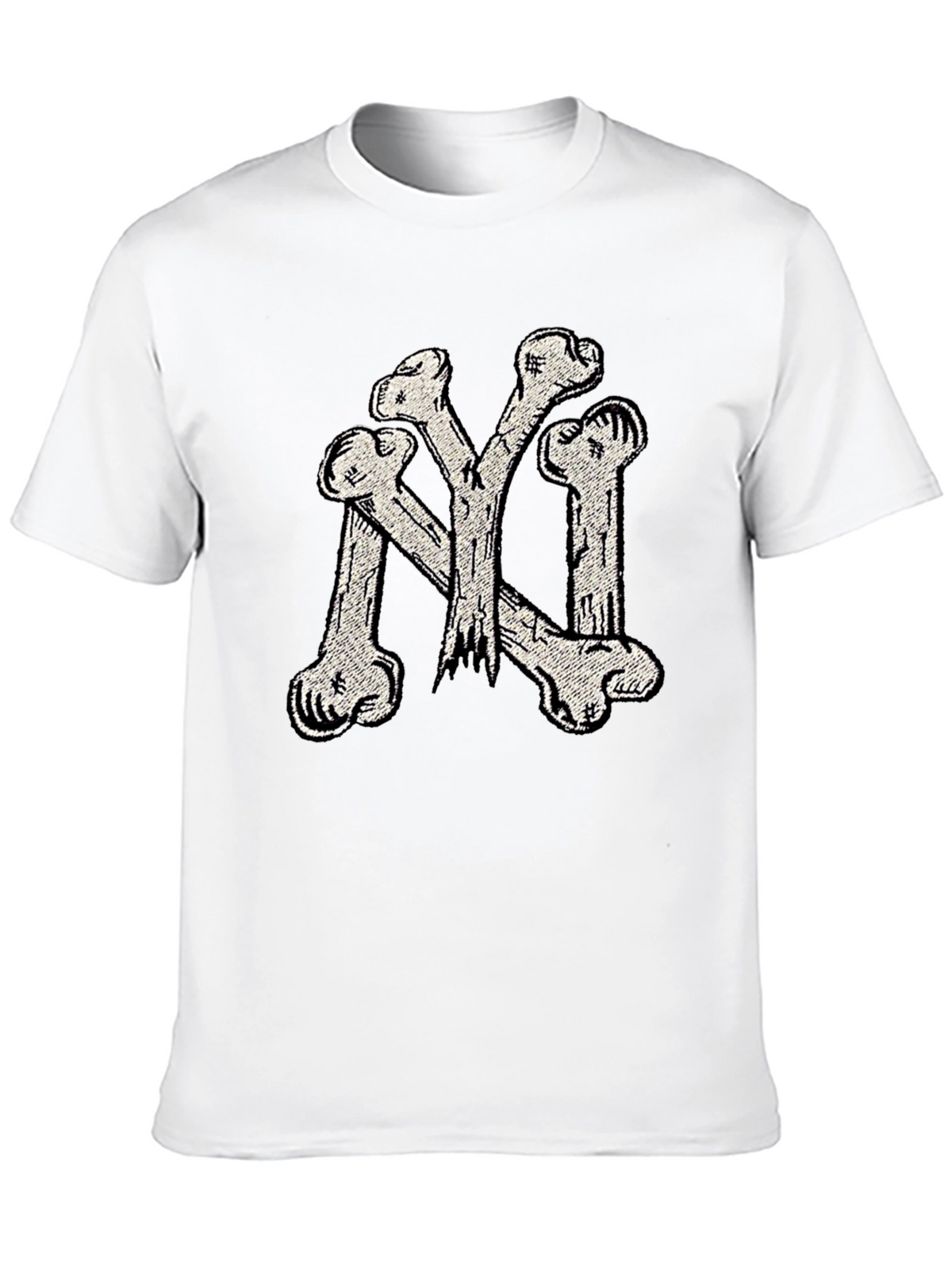 Bone NY Tee - Black Cotton Graphic T-Shirt