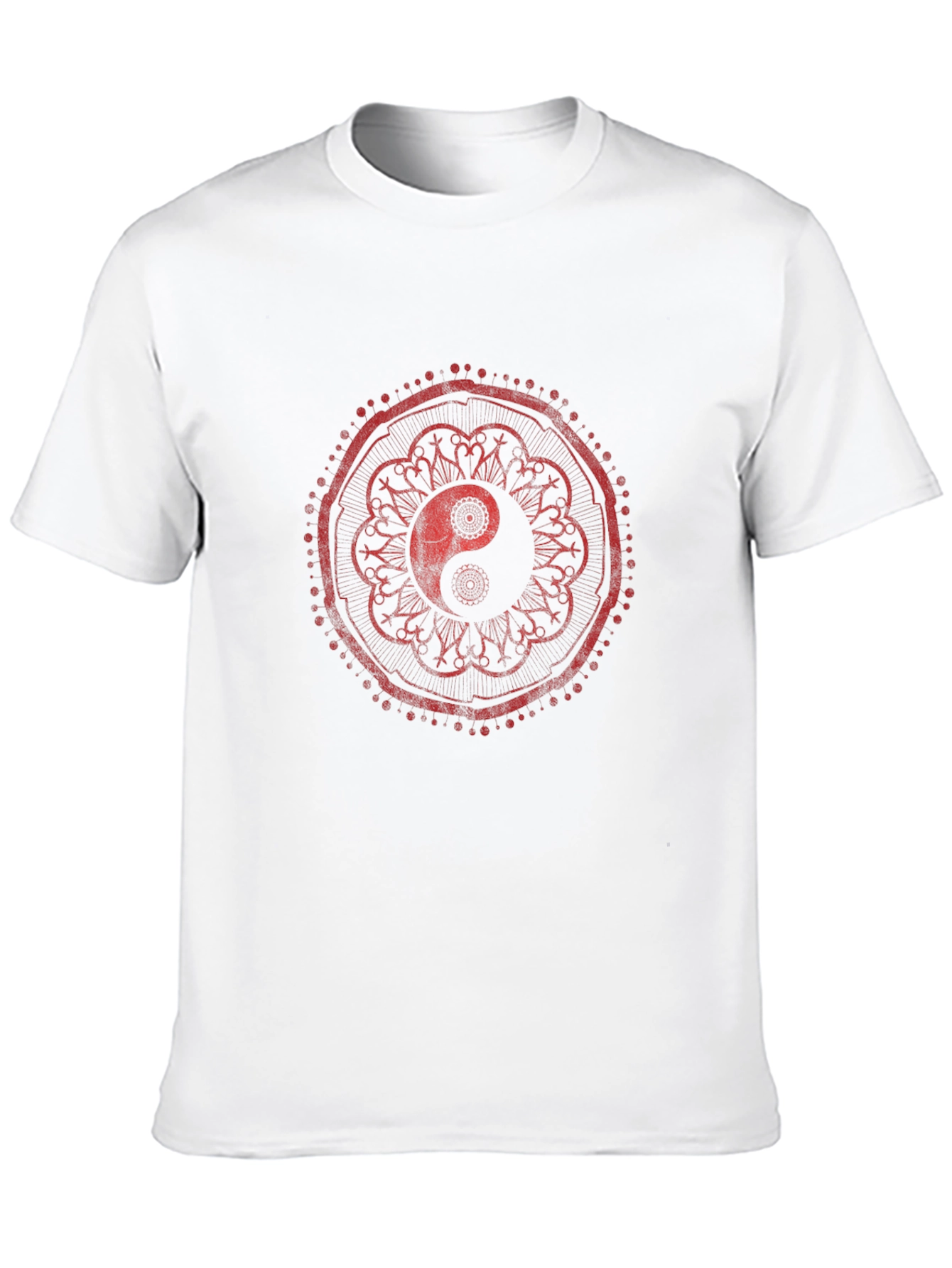 Yin Yang Mandala Graphic Tee - Stylish Comfort