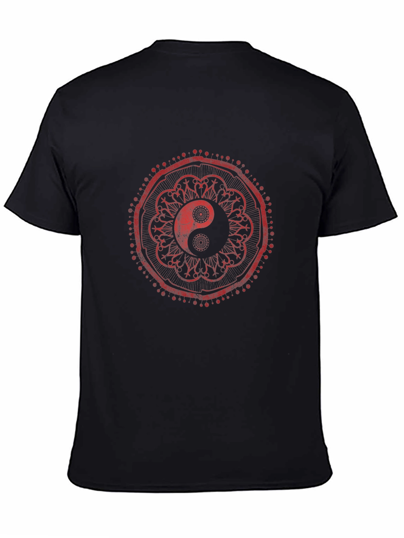 Yin Yang Mandala Graphic Tee - Stylish Comfort