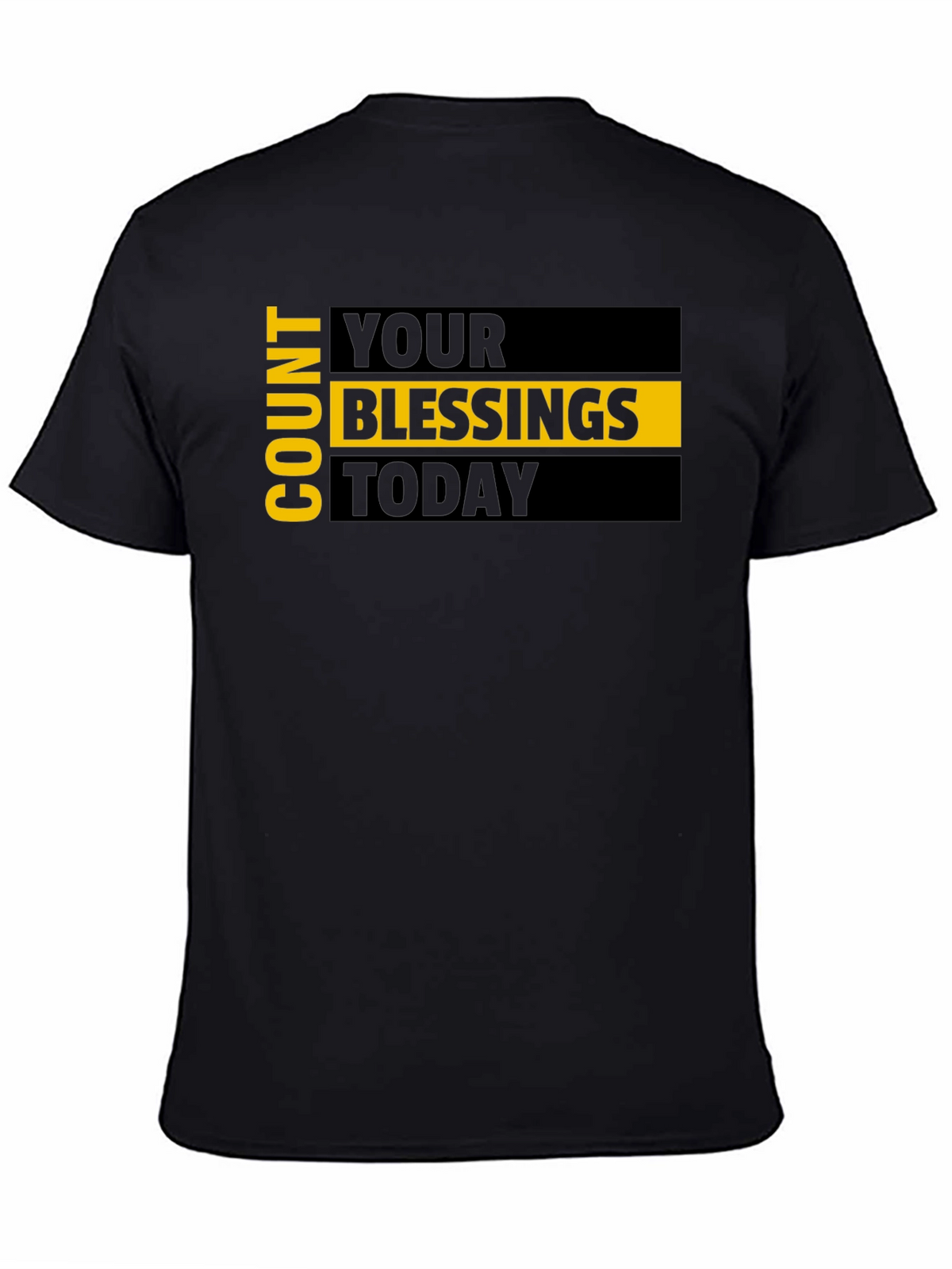 Count Your Blessings Graphic Tee - Black
