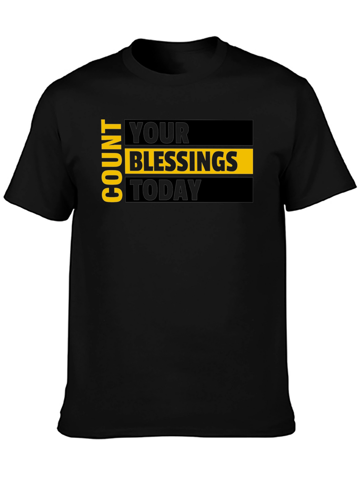 Count Your Blessings Graphic Tee - Black