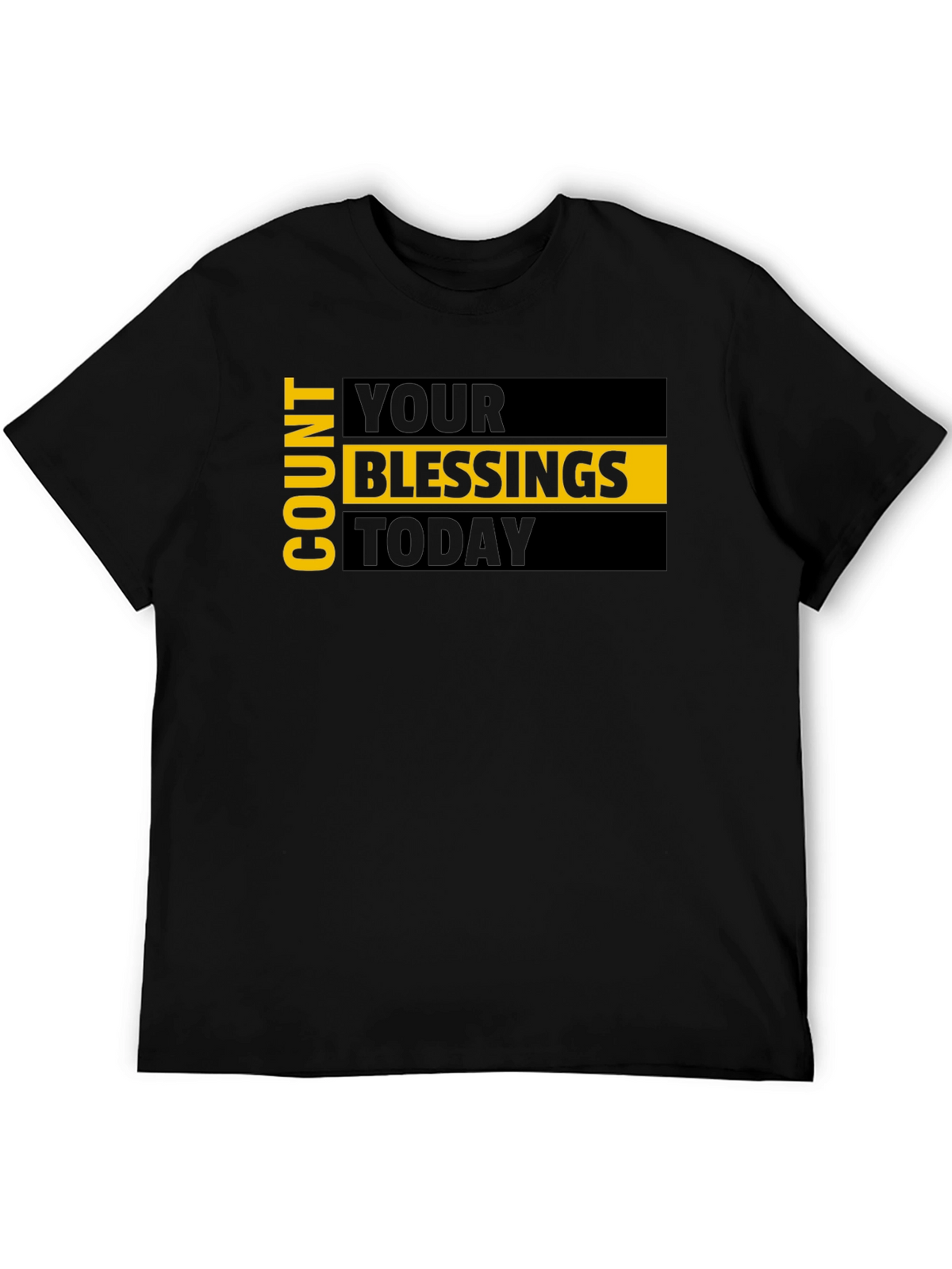 Count Your Blessings Graphic Tee - Black