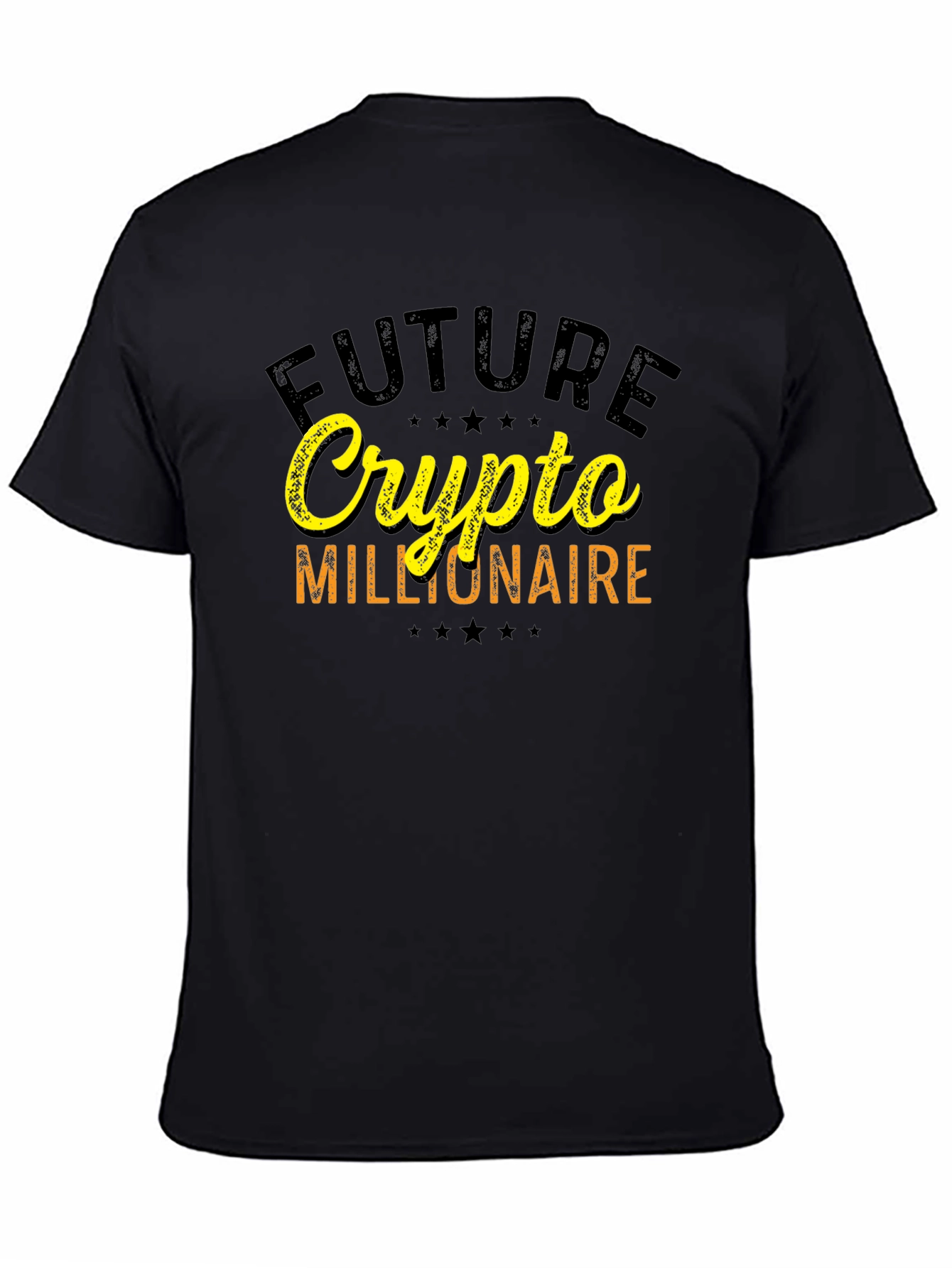 Future Crypto Millionaire Graphic Tee - Black