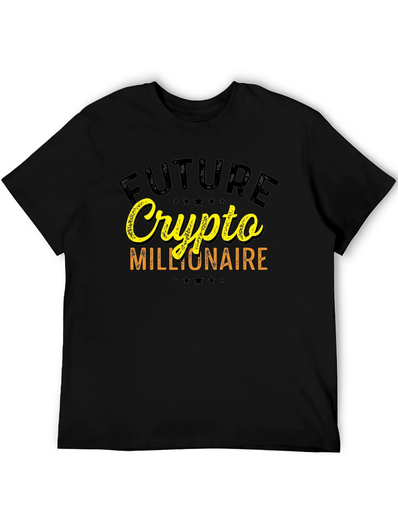 Future Crypto Millionaire Graphic Tee - Black