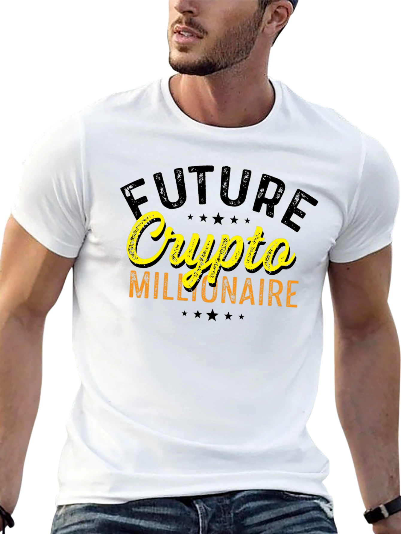Future Crypto Millionaire Graphic Tee - Black