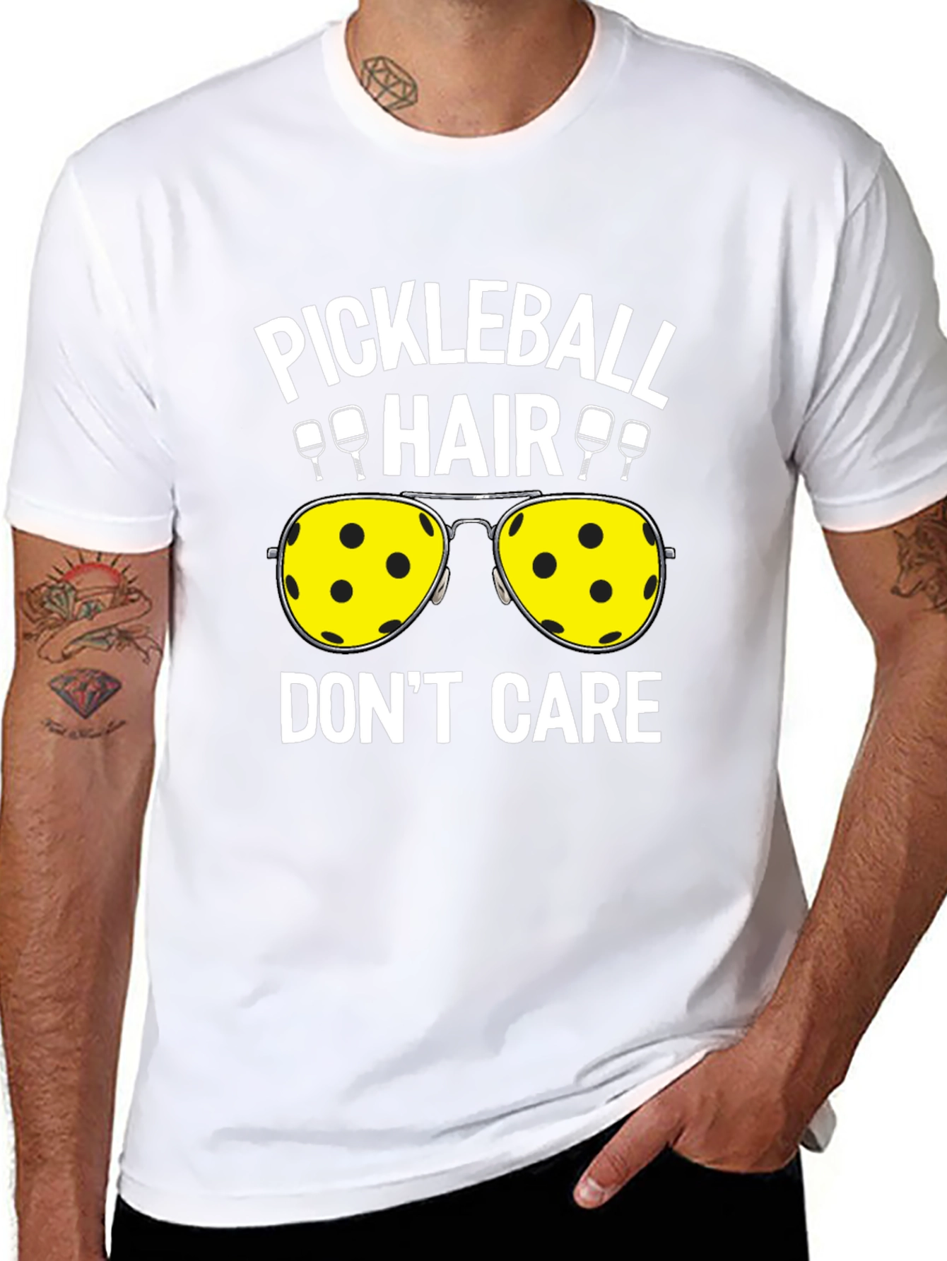 Pickleball Hair Dont Care T-Shirt